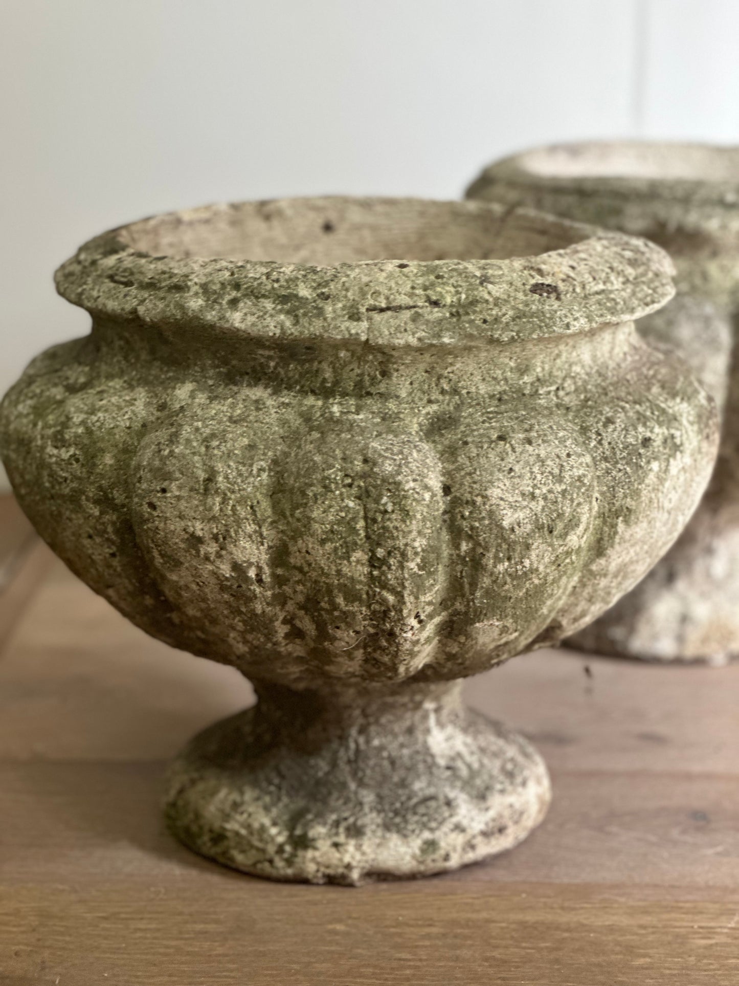 French Stone Outdoor Pots - 1950s