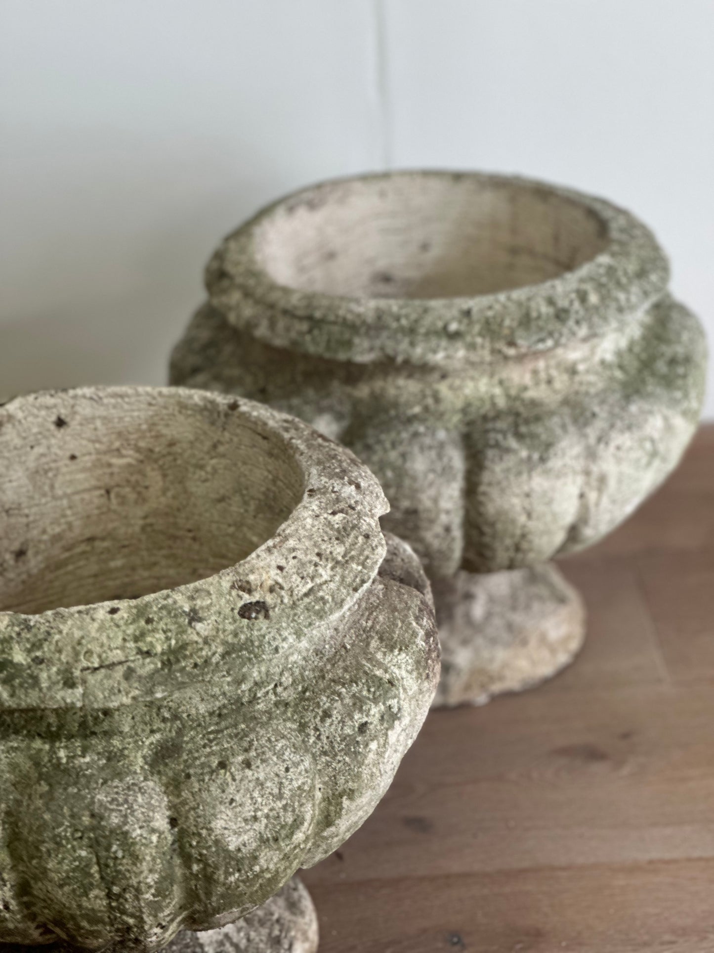 French Stone Outdoor Pots - 1950s