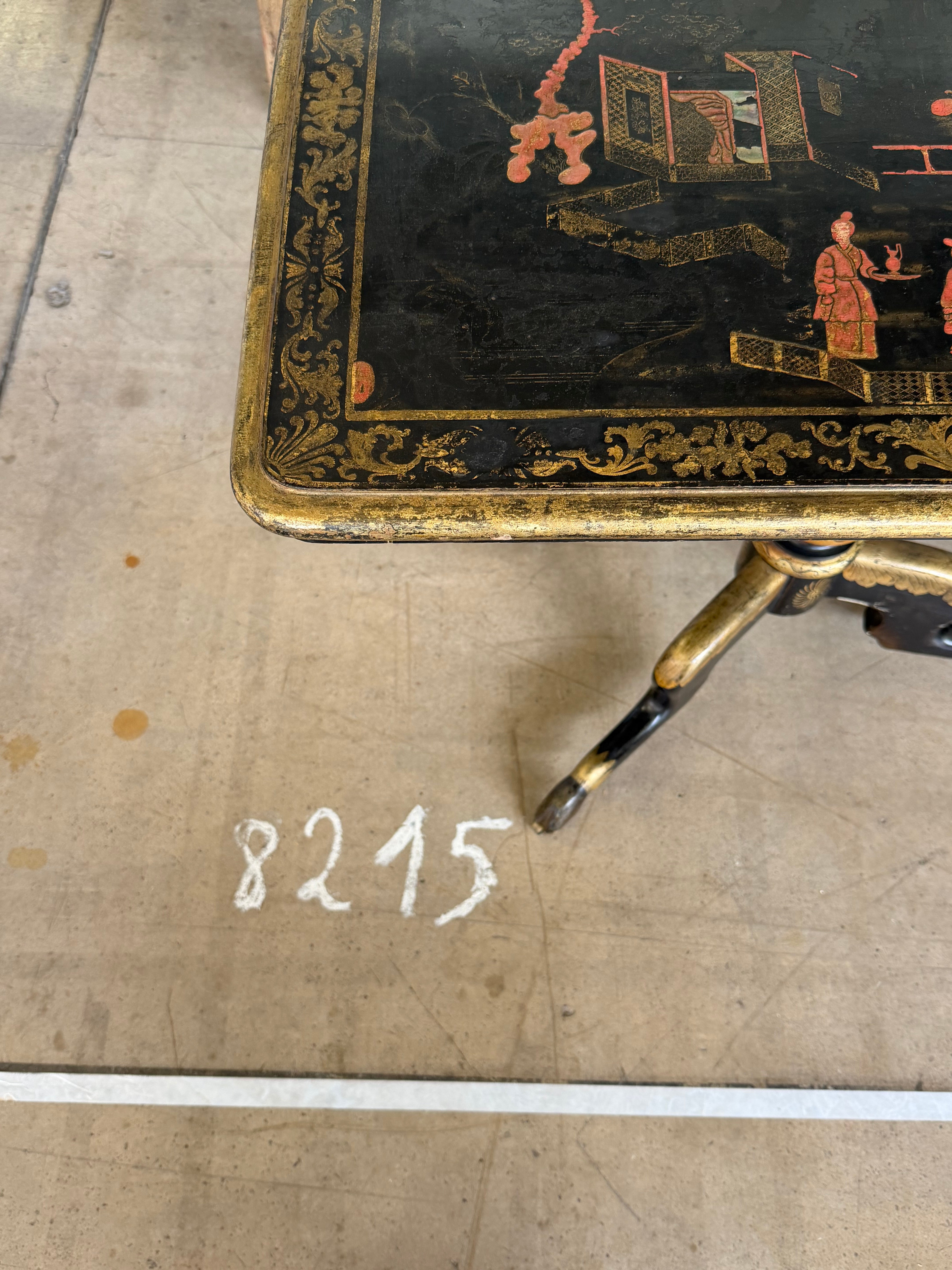 French Chinoiserie Sofa Table - Midcentury