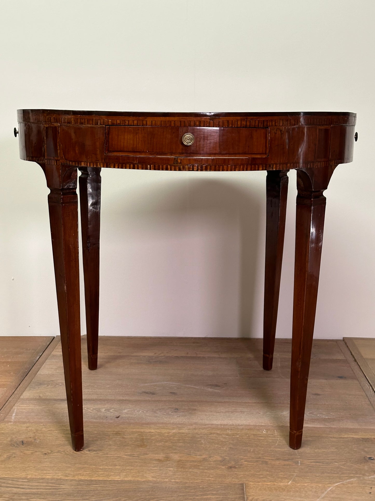 Mahogany Round Center Table - Italian 1820s