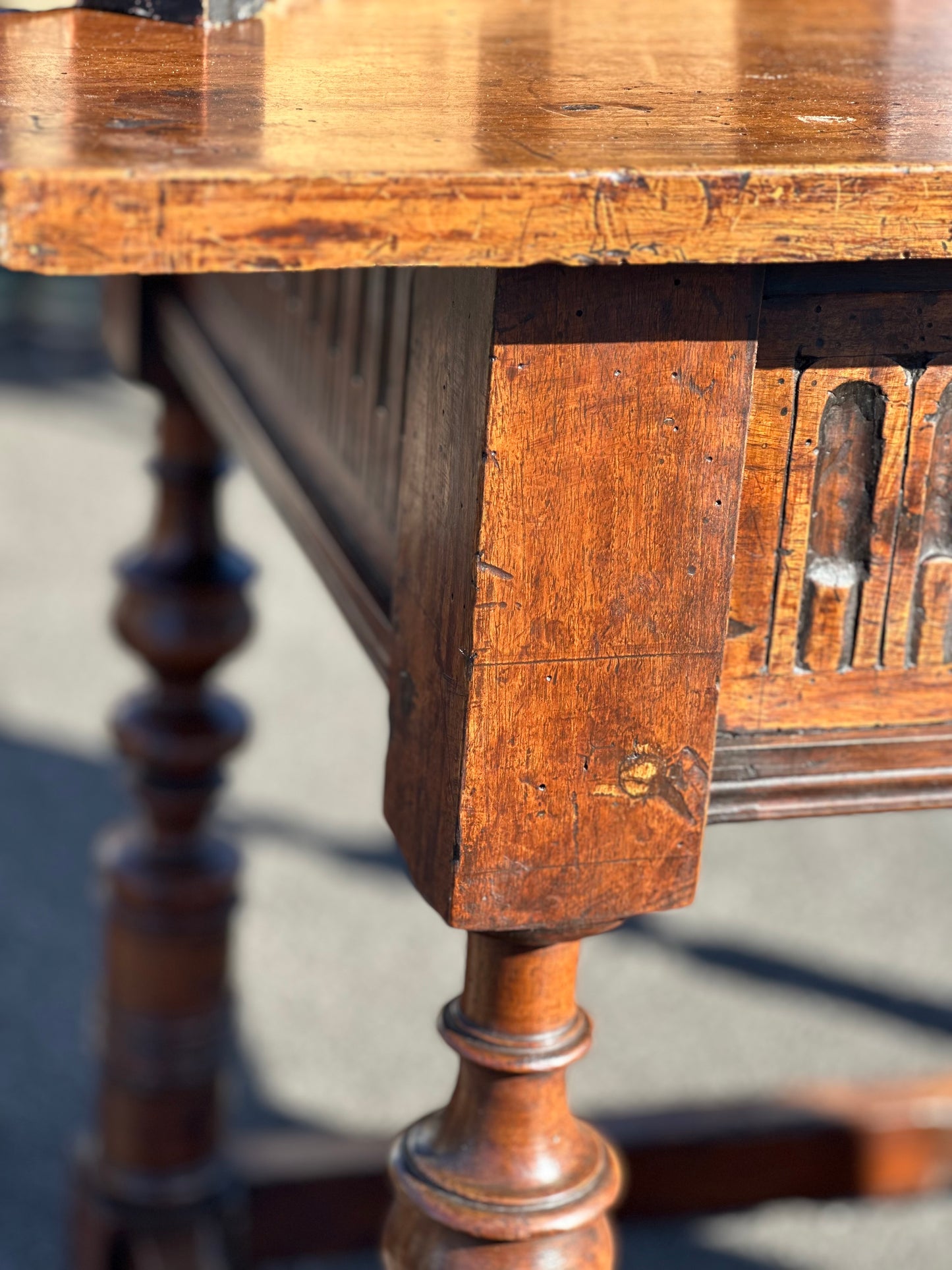 Wooden Trestle Table