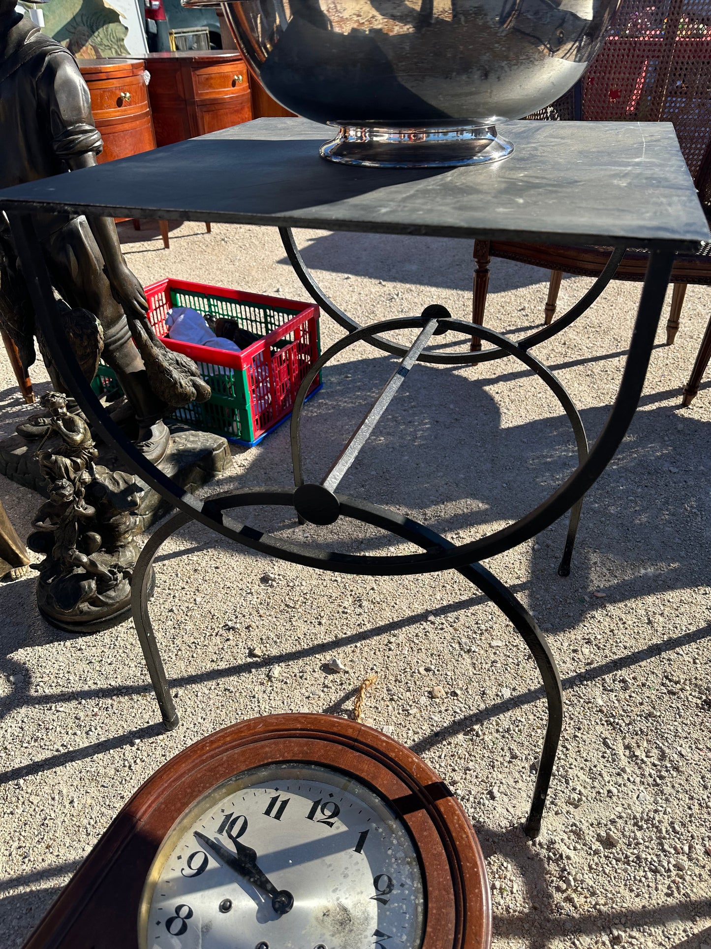 Spanish Iron Side Tables - PAIR