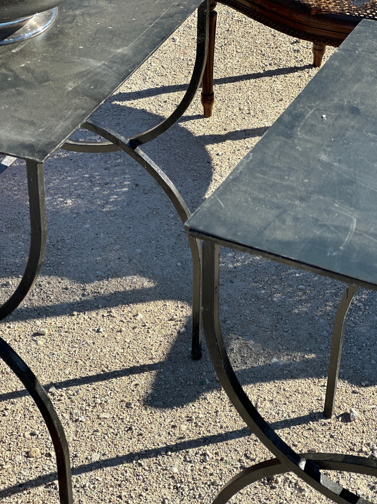 Spanish Iron Side Tables - PAIR