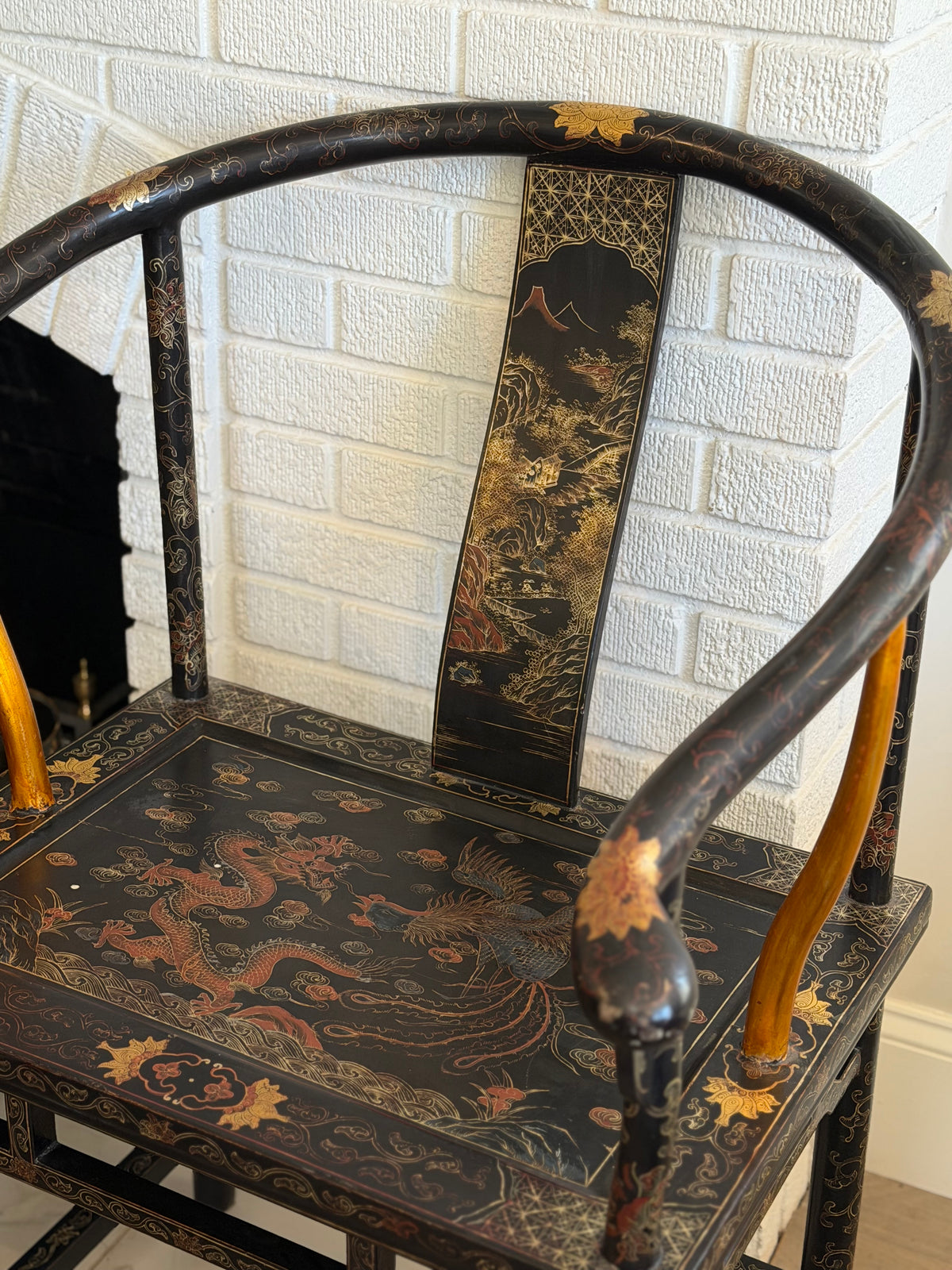 1920s French Chinoiserie Chairs - Pair