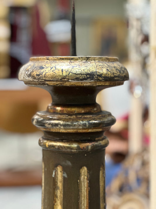 Italian Carved Candlesticks c1780