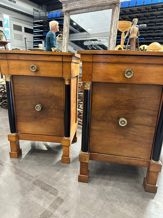 Mahogany And Ebony Napoleon IIi Style Chests