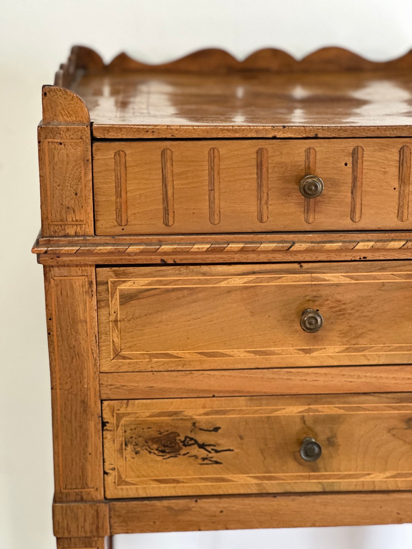 French Walnut Side Table