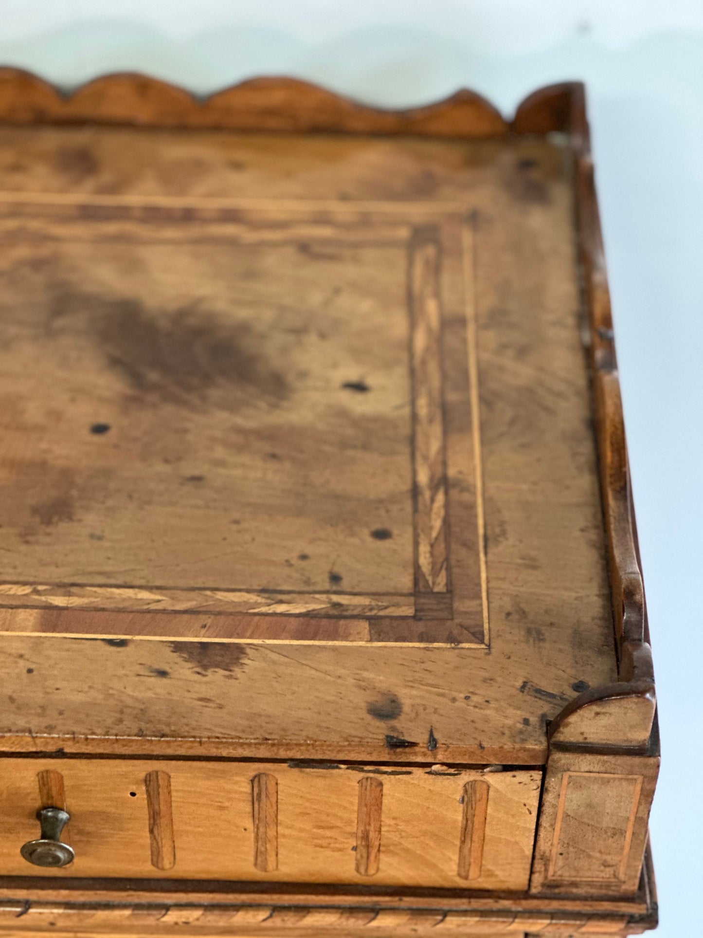 French Walnut Side Table