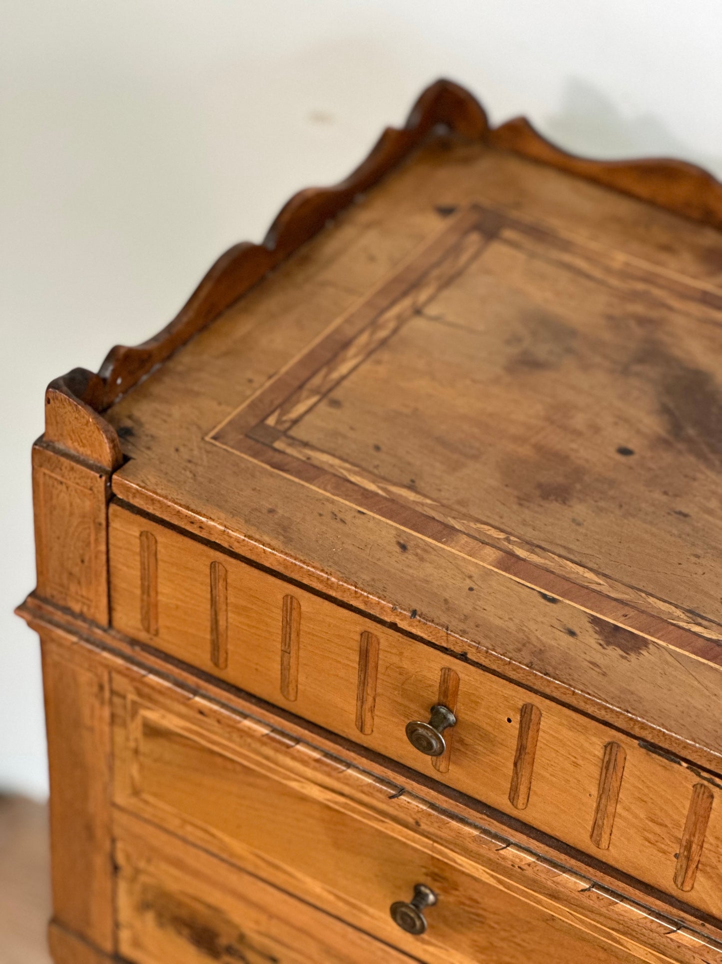 French Walnut Side Table