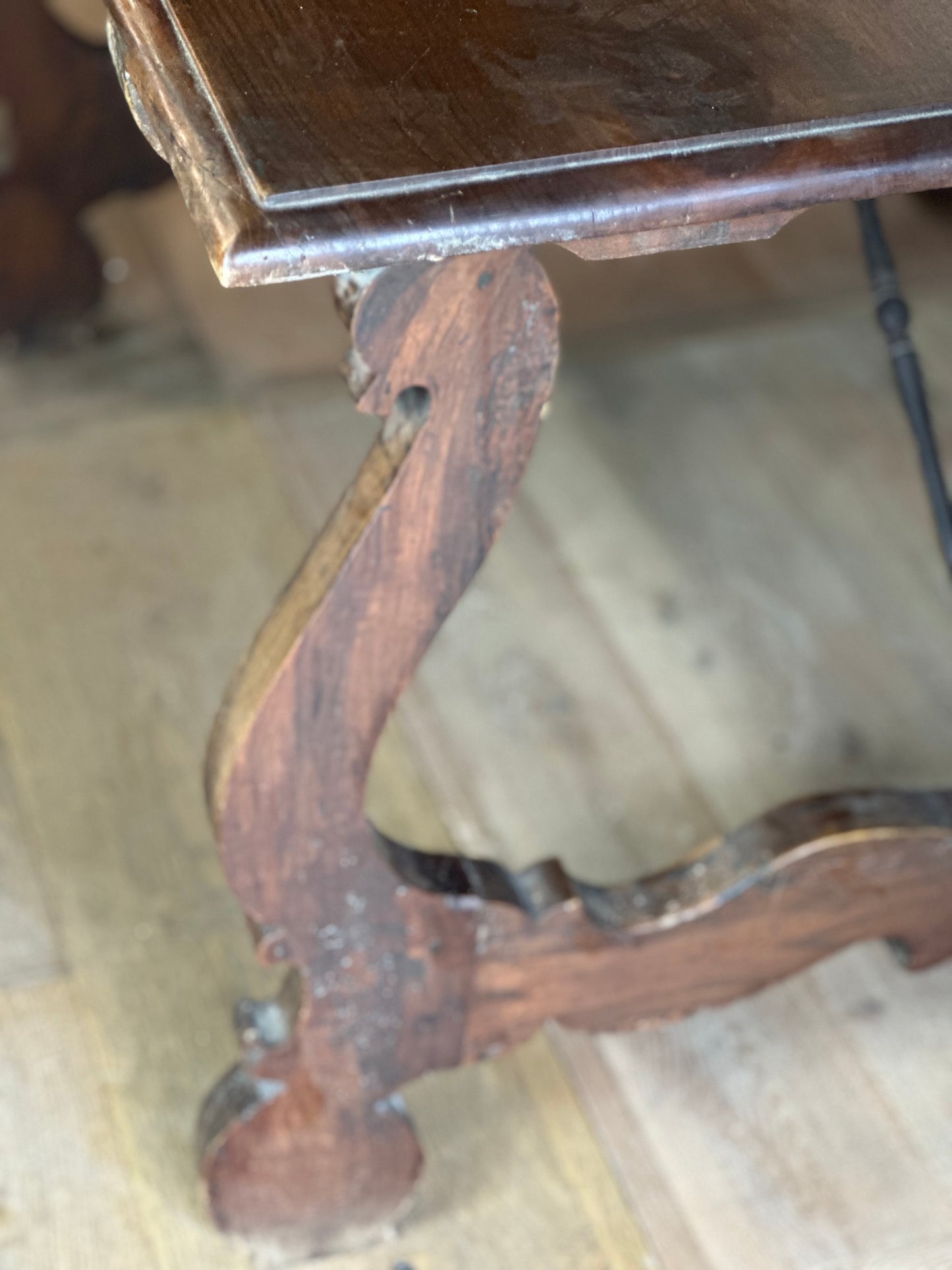 Spanish Walnut Trestle Table c1780