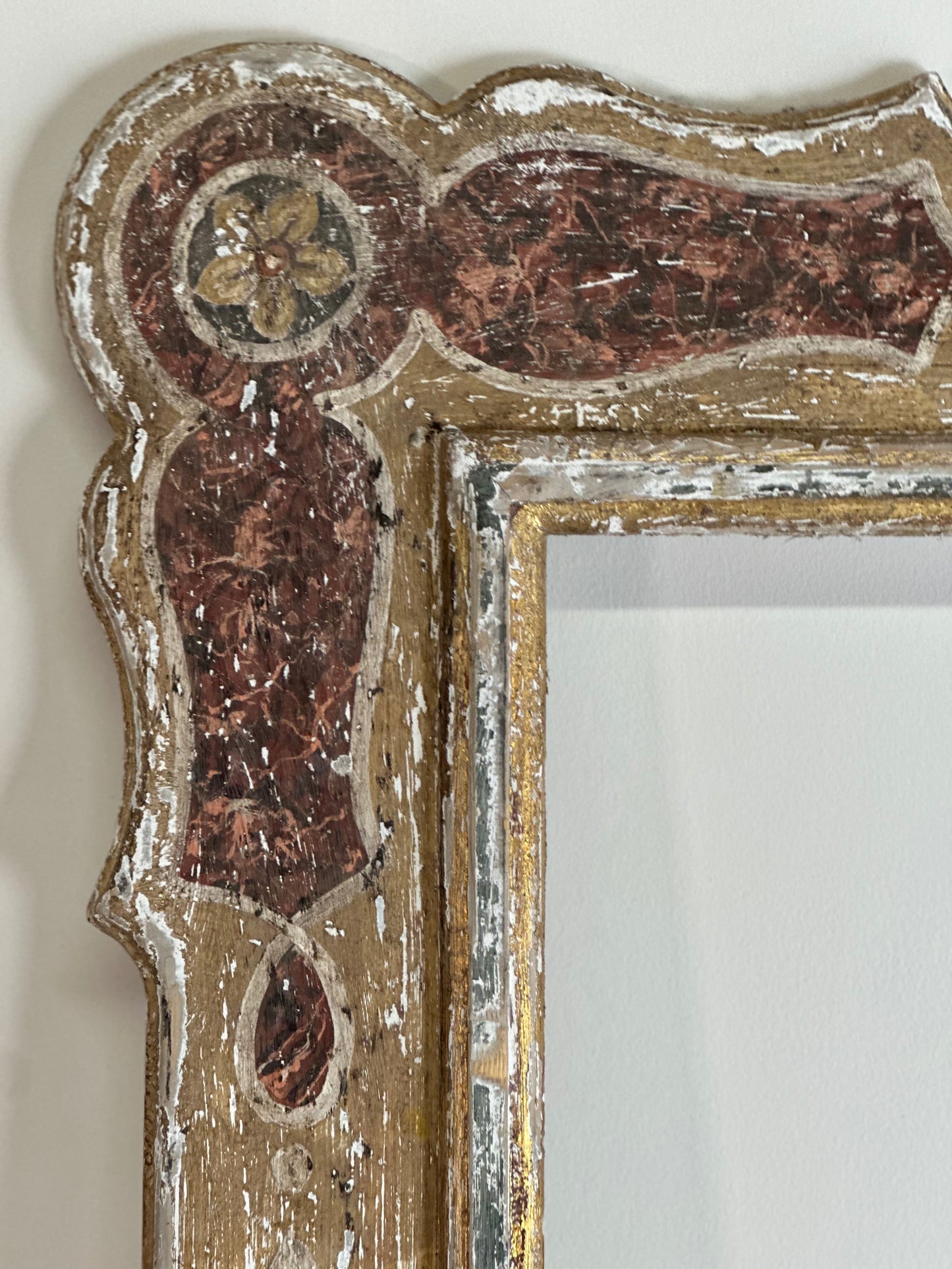 Italian Painted Wooden Mirror