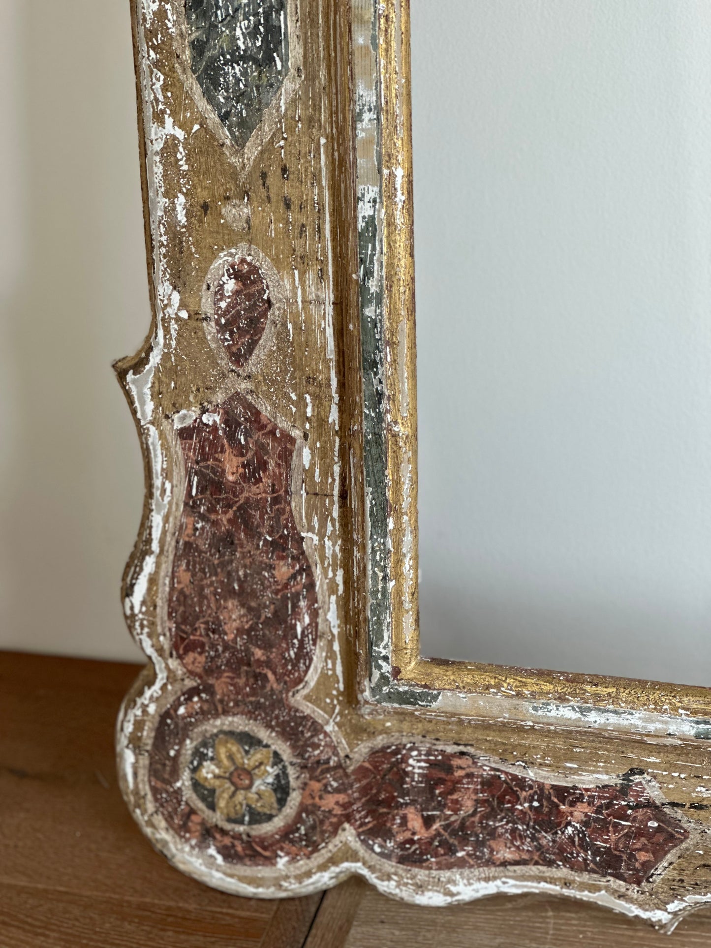 Italian Painted Wooden Mirror