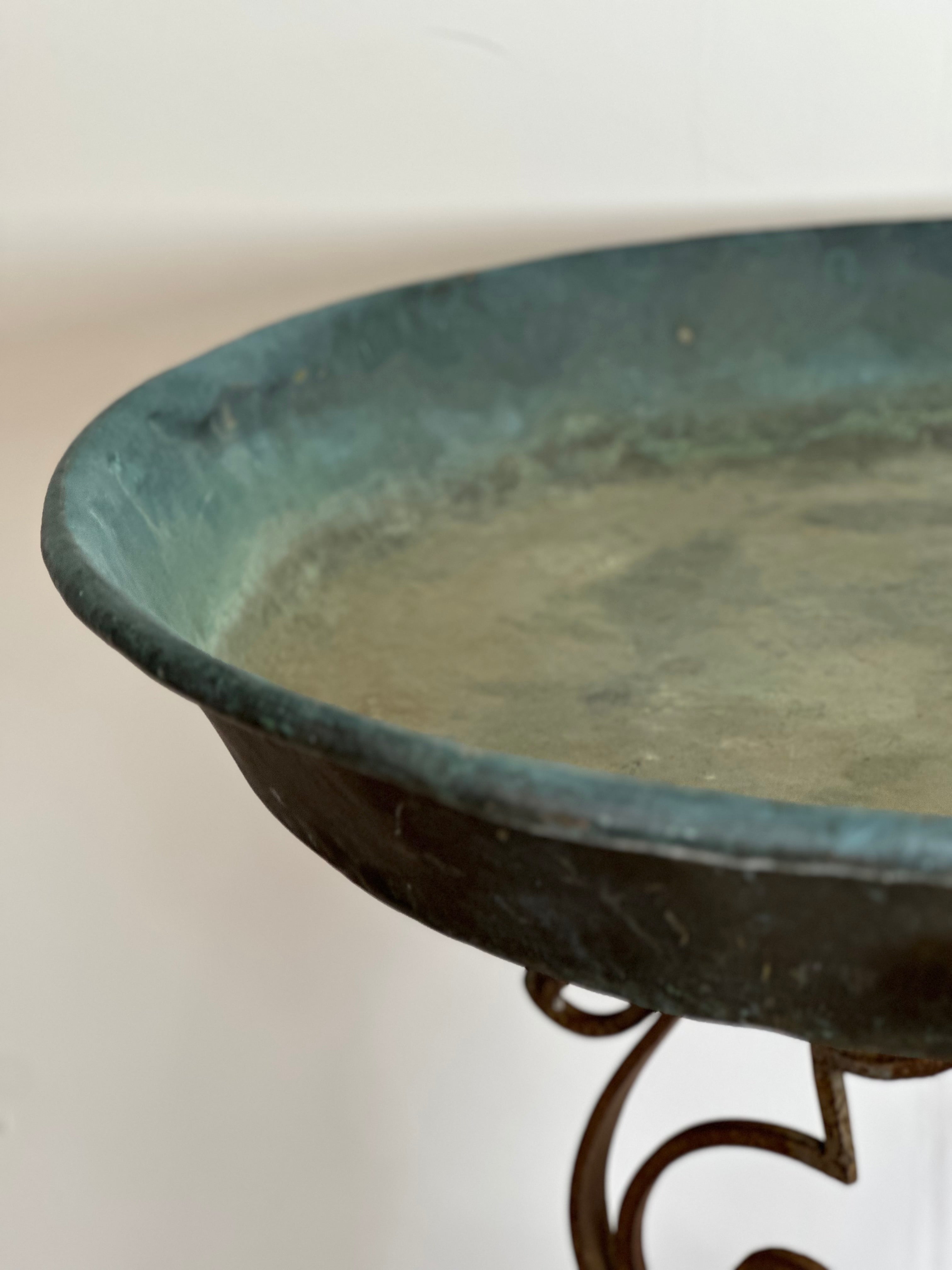 Copper Vessel On Iron Stand  c1880