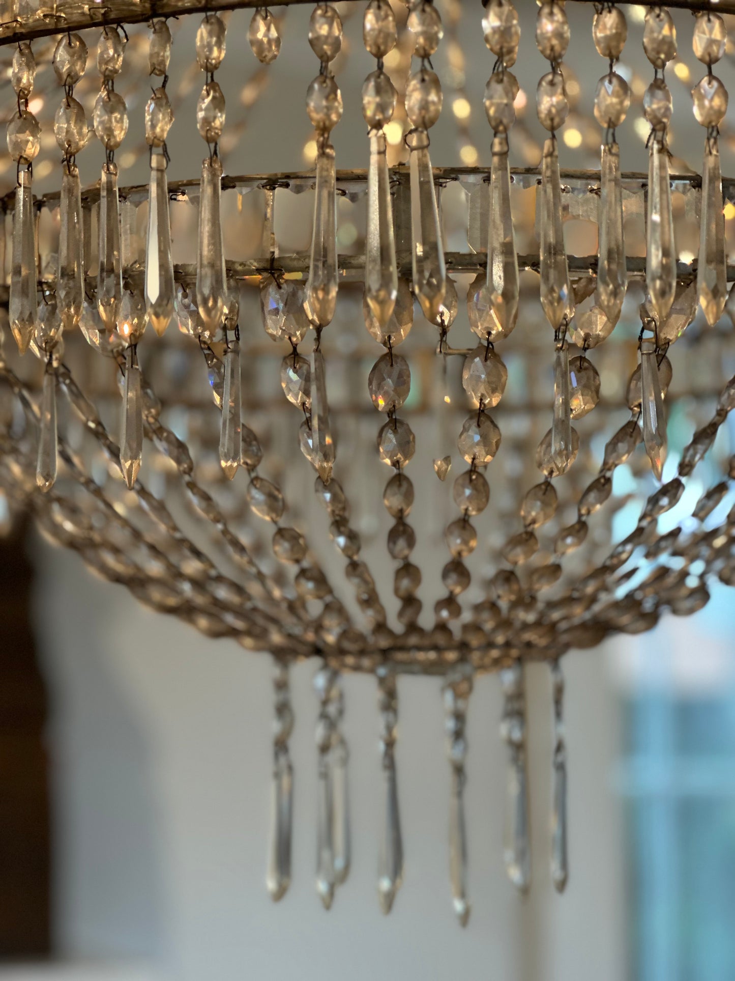 Italian Empire Crystal Chandelier  1830s