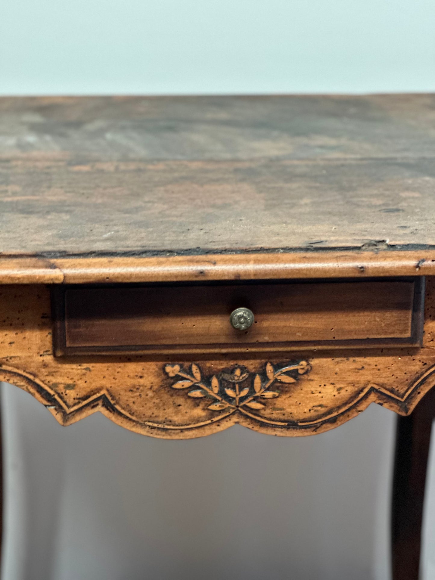 French Provincial  Walnut Side Table c1860