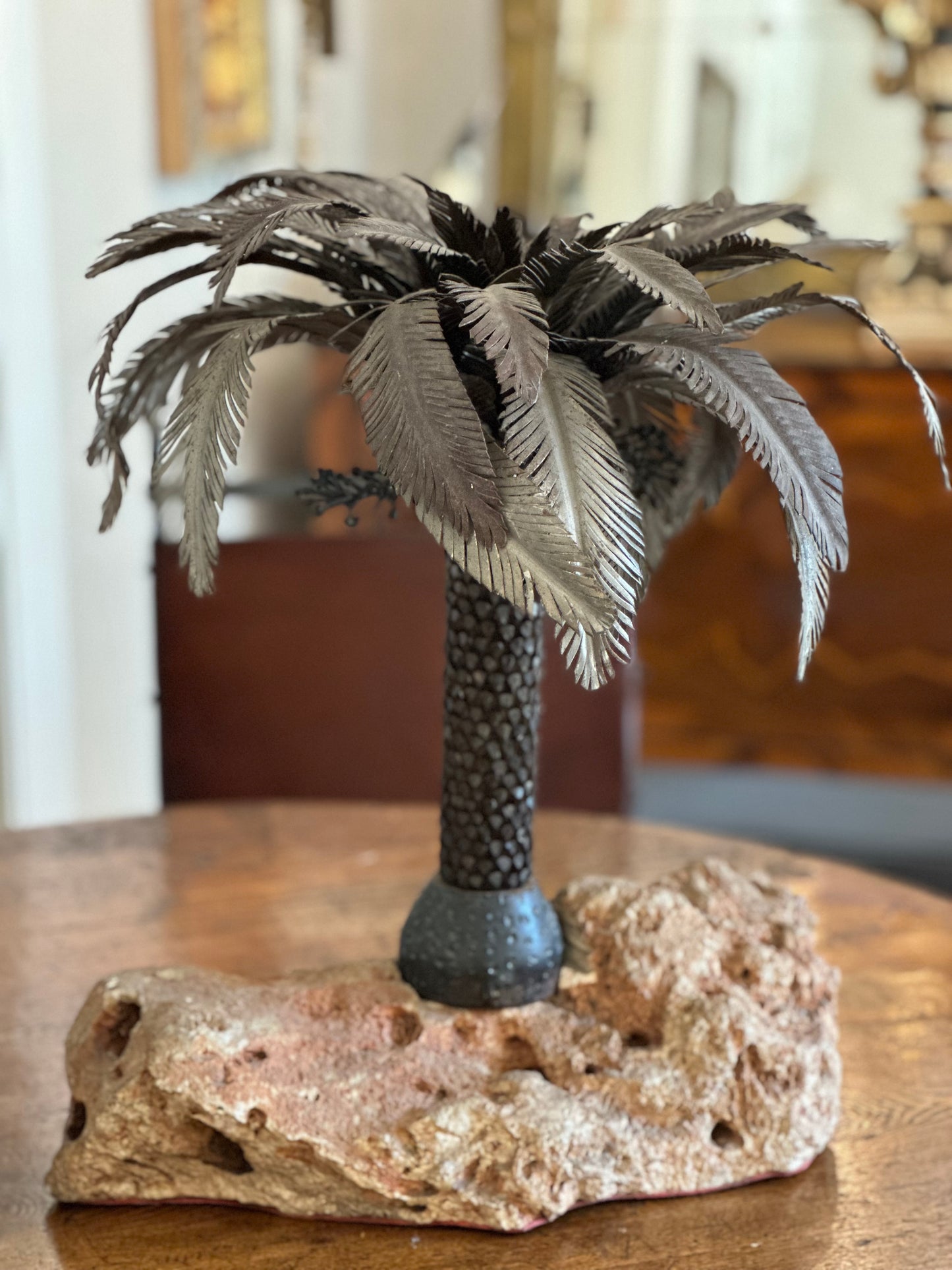 Italian Bronze Palm Tree - Cote Azur Midcentury