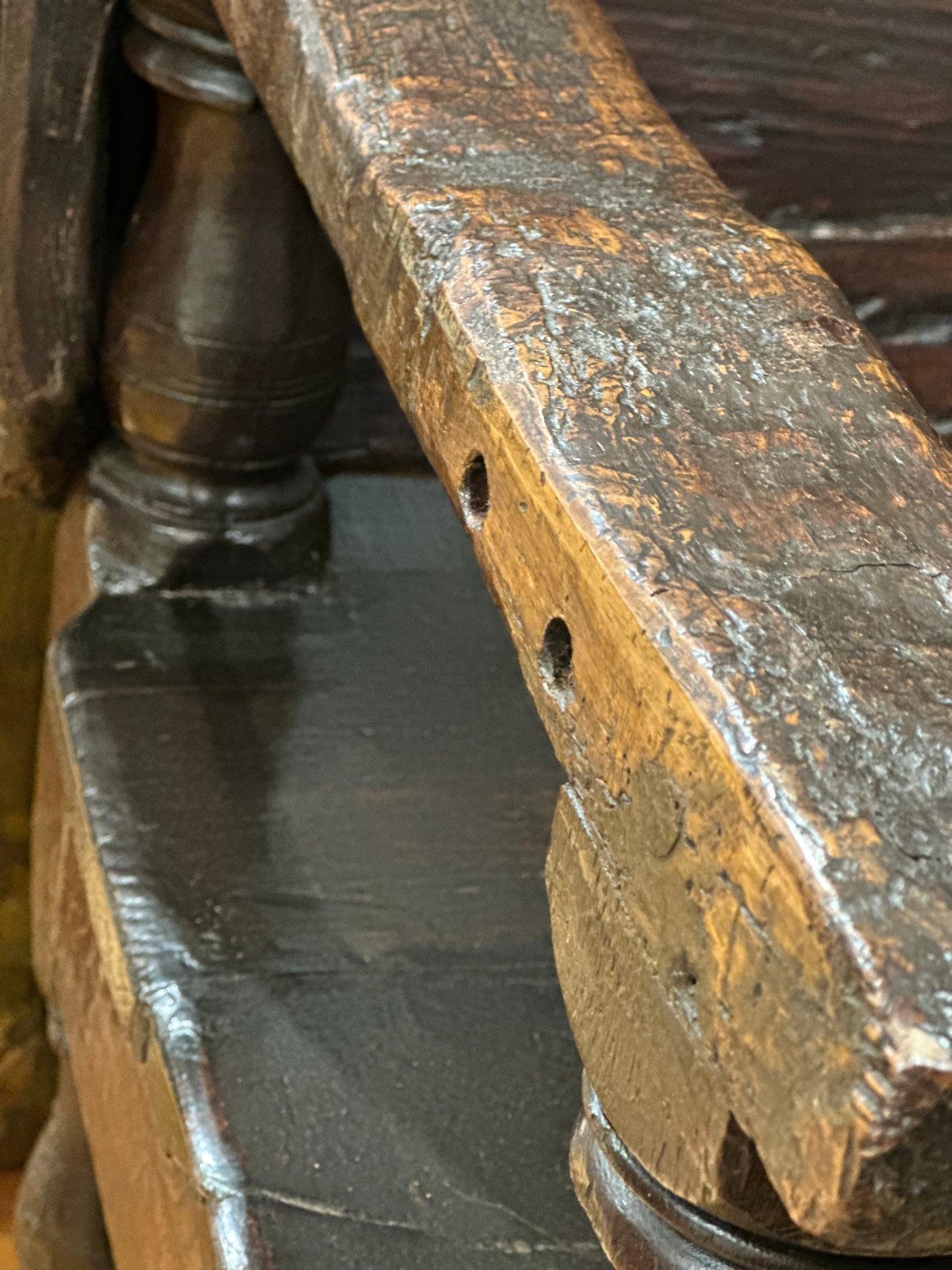 Italian Walnut Chair That Becomes a Table c1740