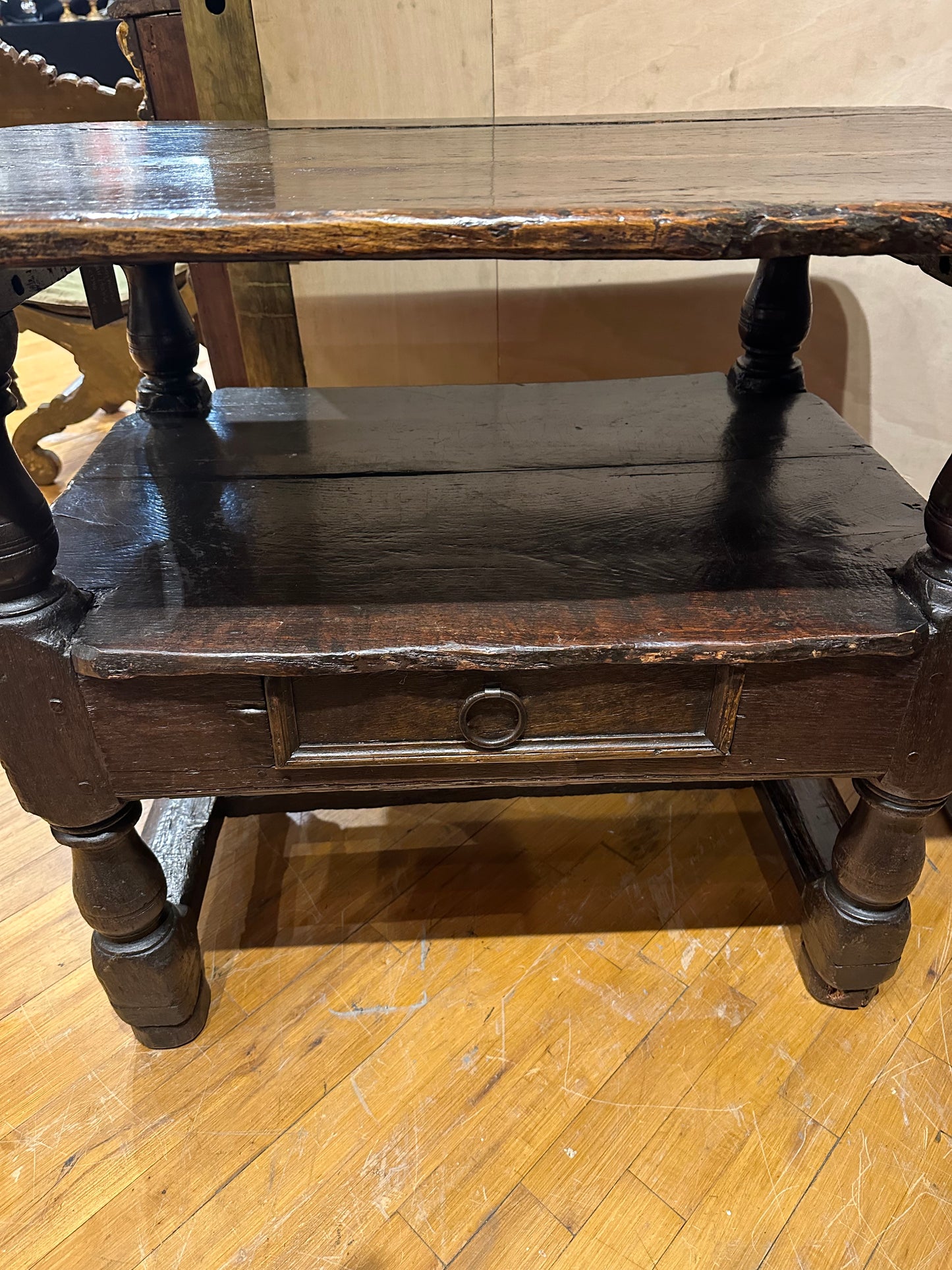 Italian Walnut Chair That Becomes a Table c1740