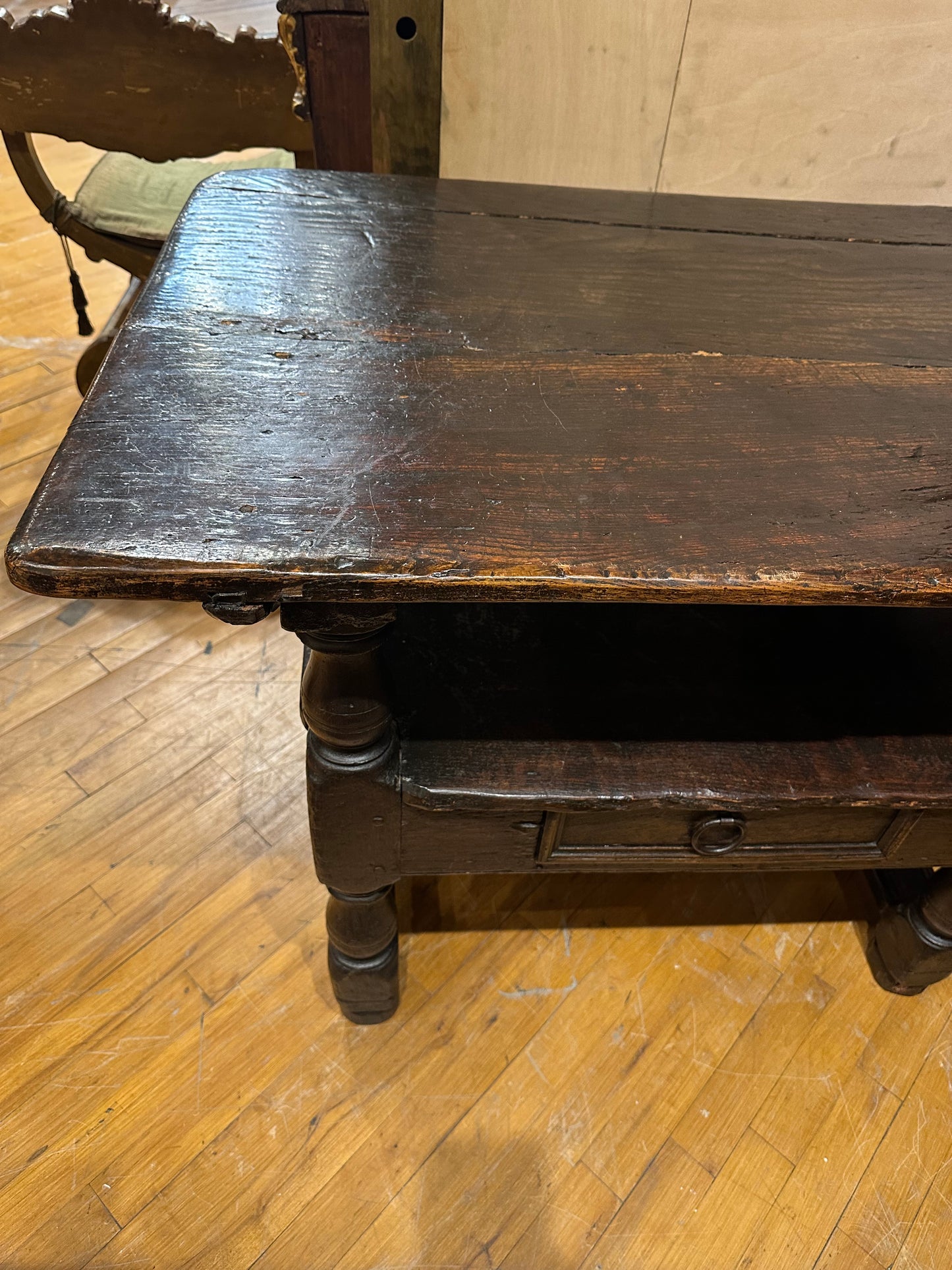 Italian Walnut Chair That Becomes a Table c1740