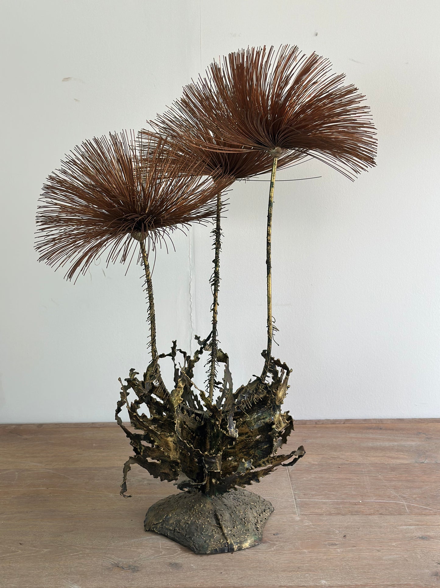 Italian Metal Flower Sculpture 1920s