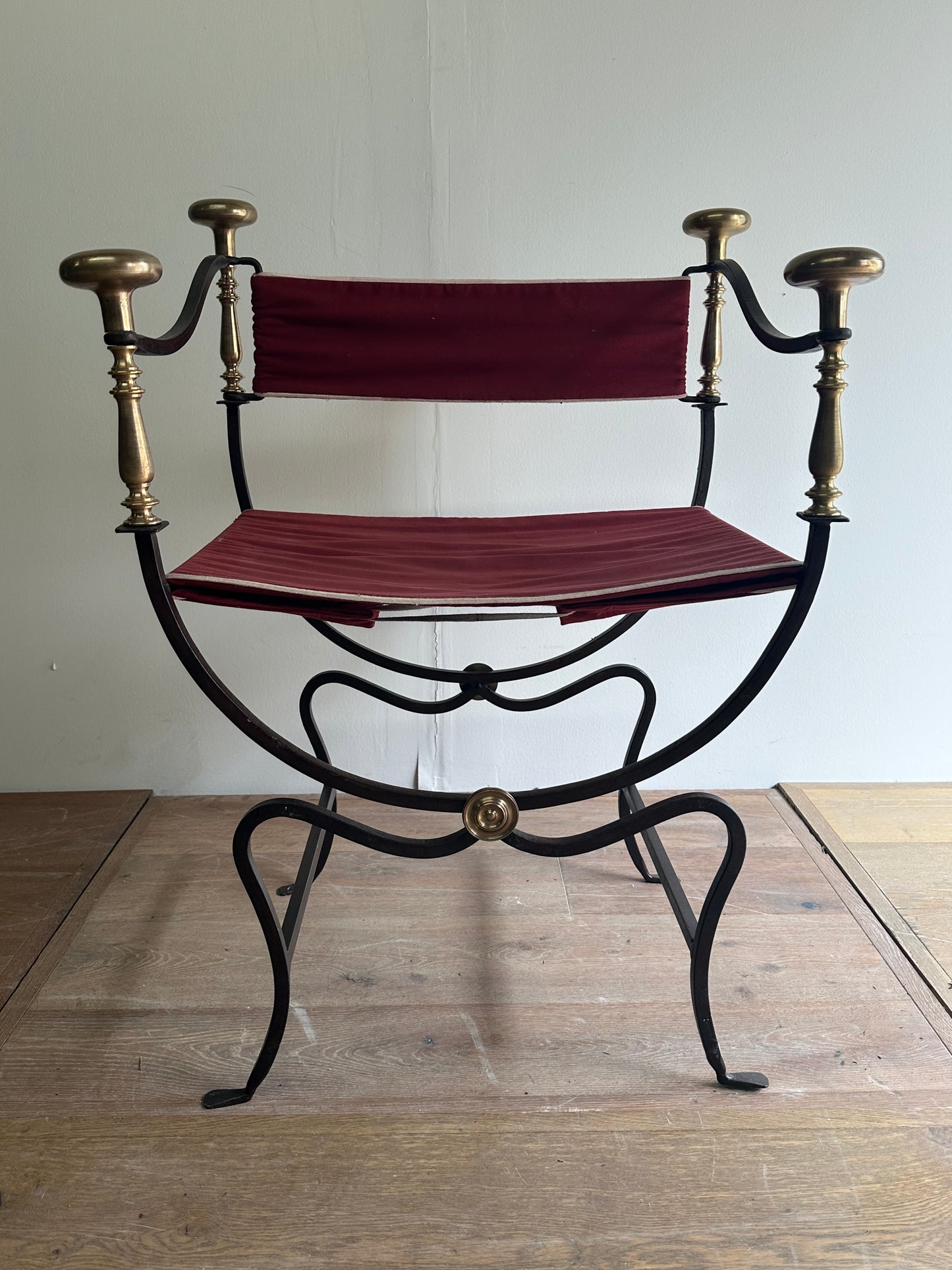 French Iron Dagobert Chair 1920s