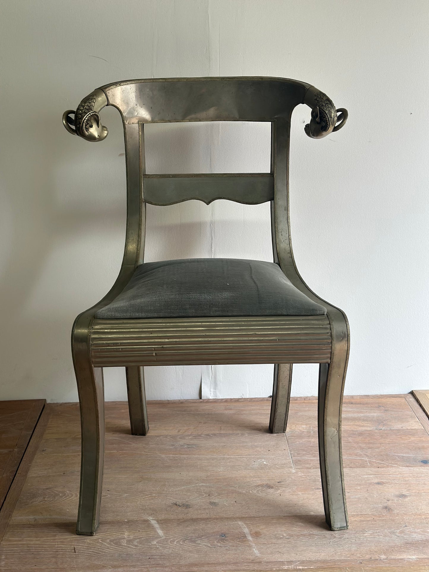 Anglo-Indian Tin Wedding Chair 1930s