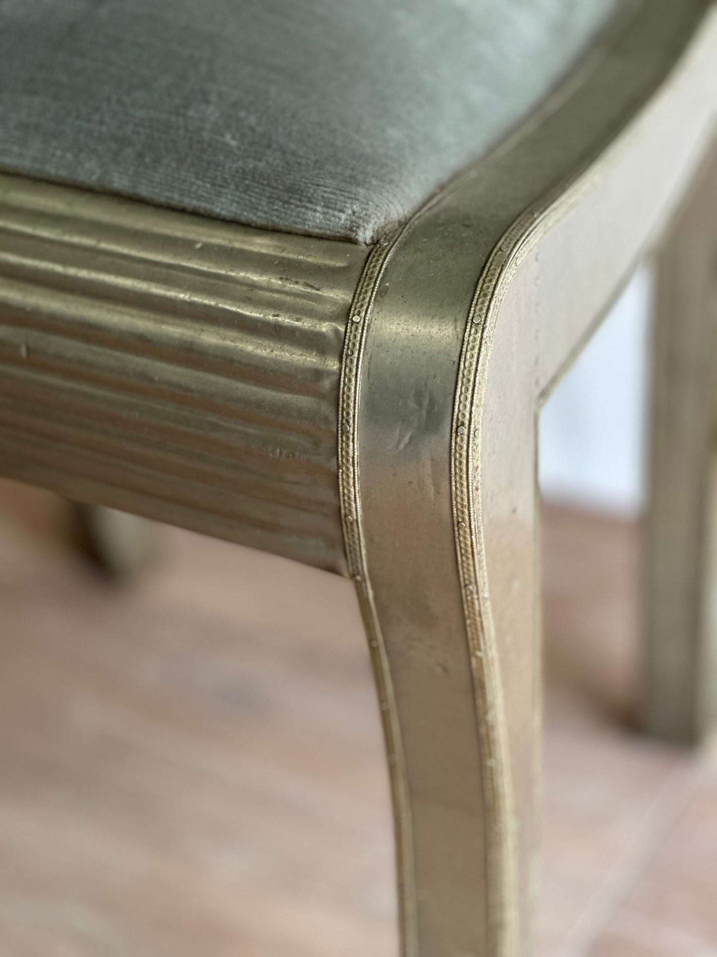 Anglo-Indian Tin Wedding Chair 1930s