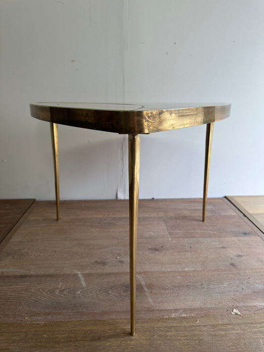 Murano Glass & Metal Side Table