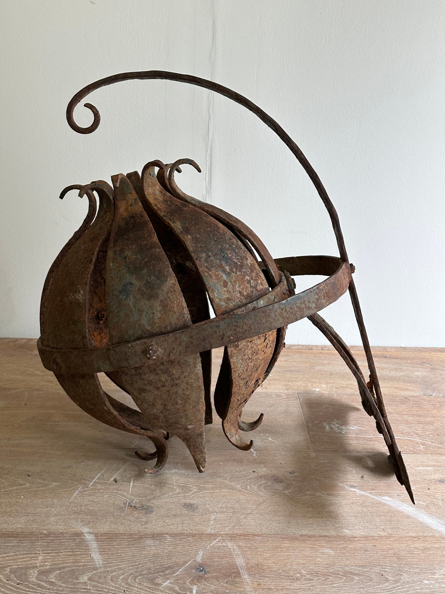 French Iron Pomegranate Lantern