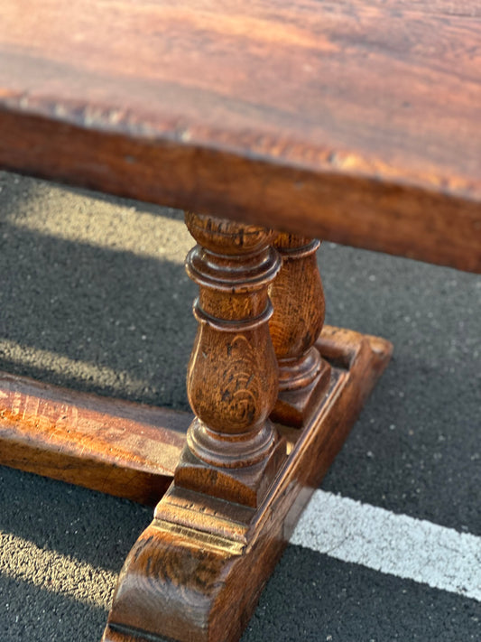 SOLD **French Walnut Trestle Table c1840