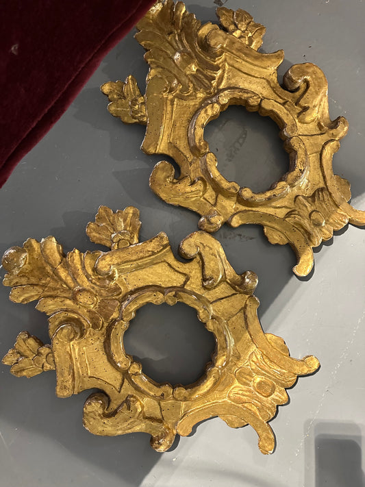 French Gold Gilt Louis XV Mirror c1780