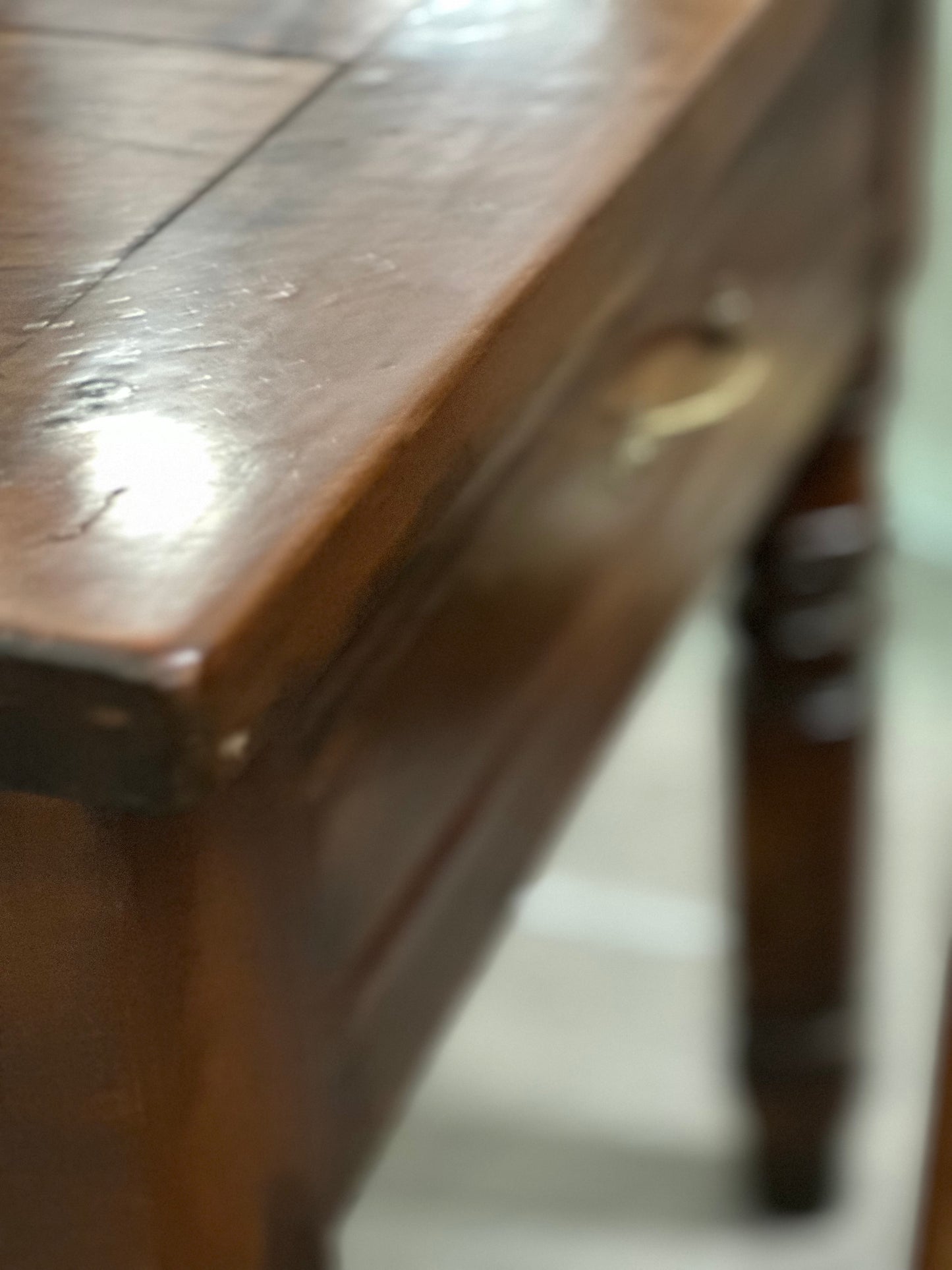 French Walnut Trestle Table c1900