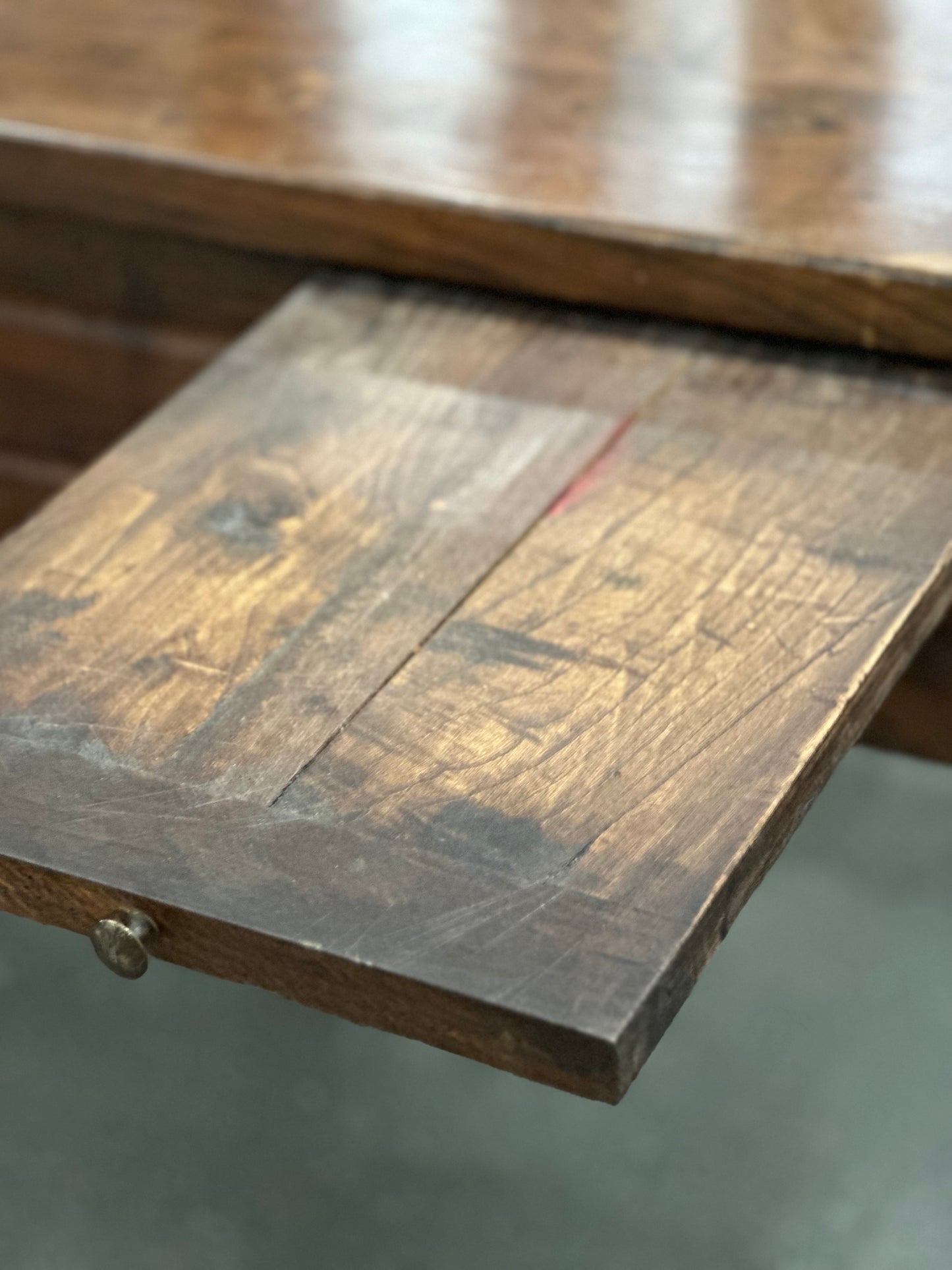 French Walnut Trestle Table c1900