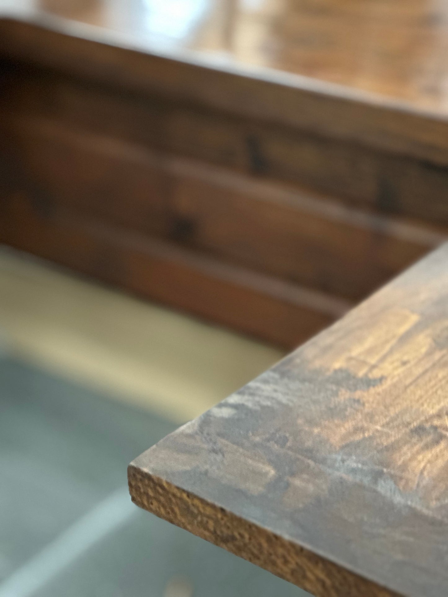 French Walnut Trestle Table c1900