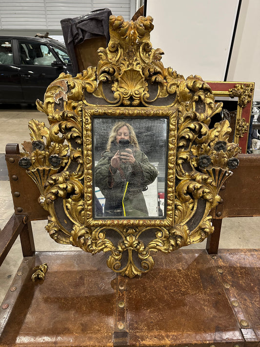 Italian Gilt Mirror 19th Century