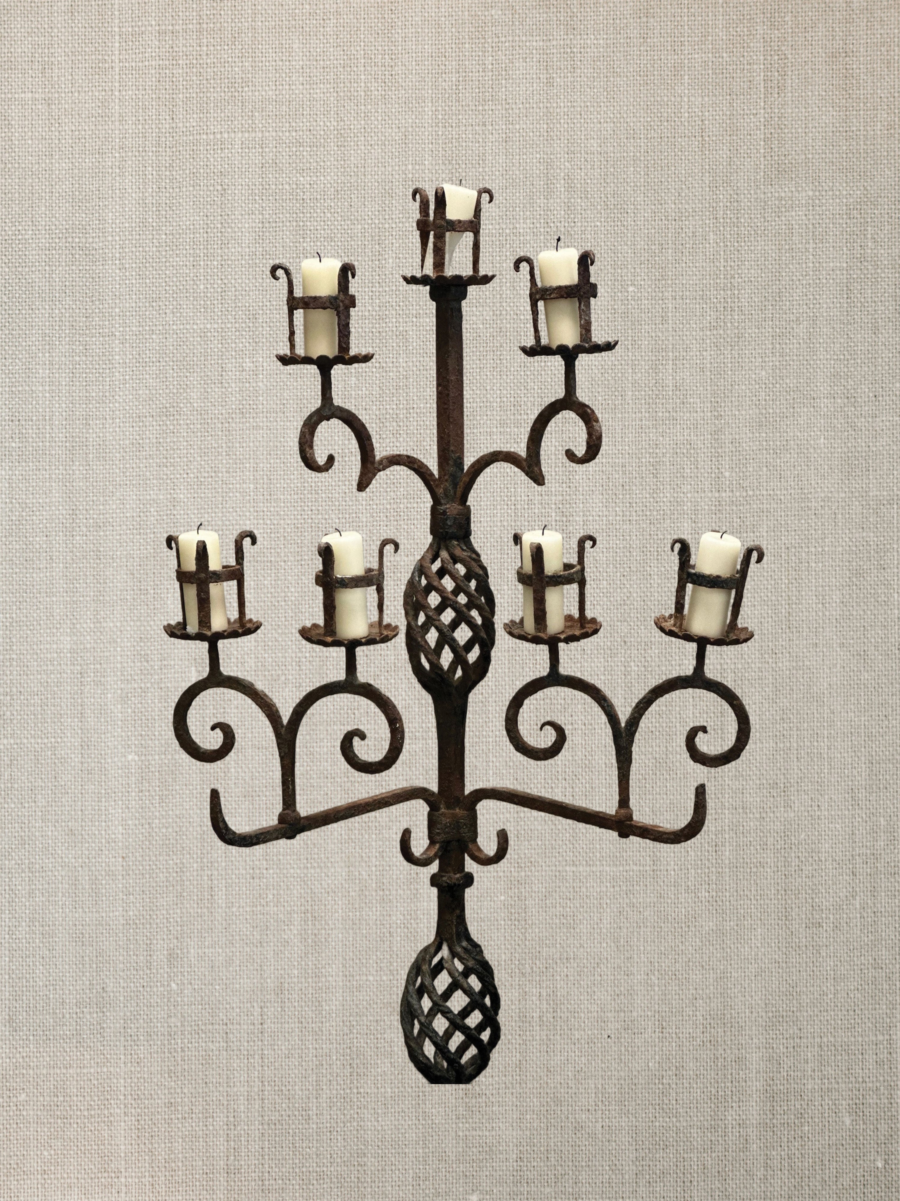 Iron Floor Candelabra