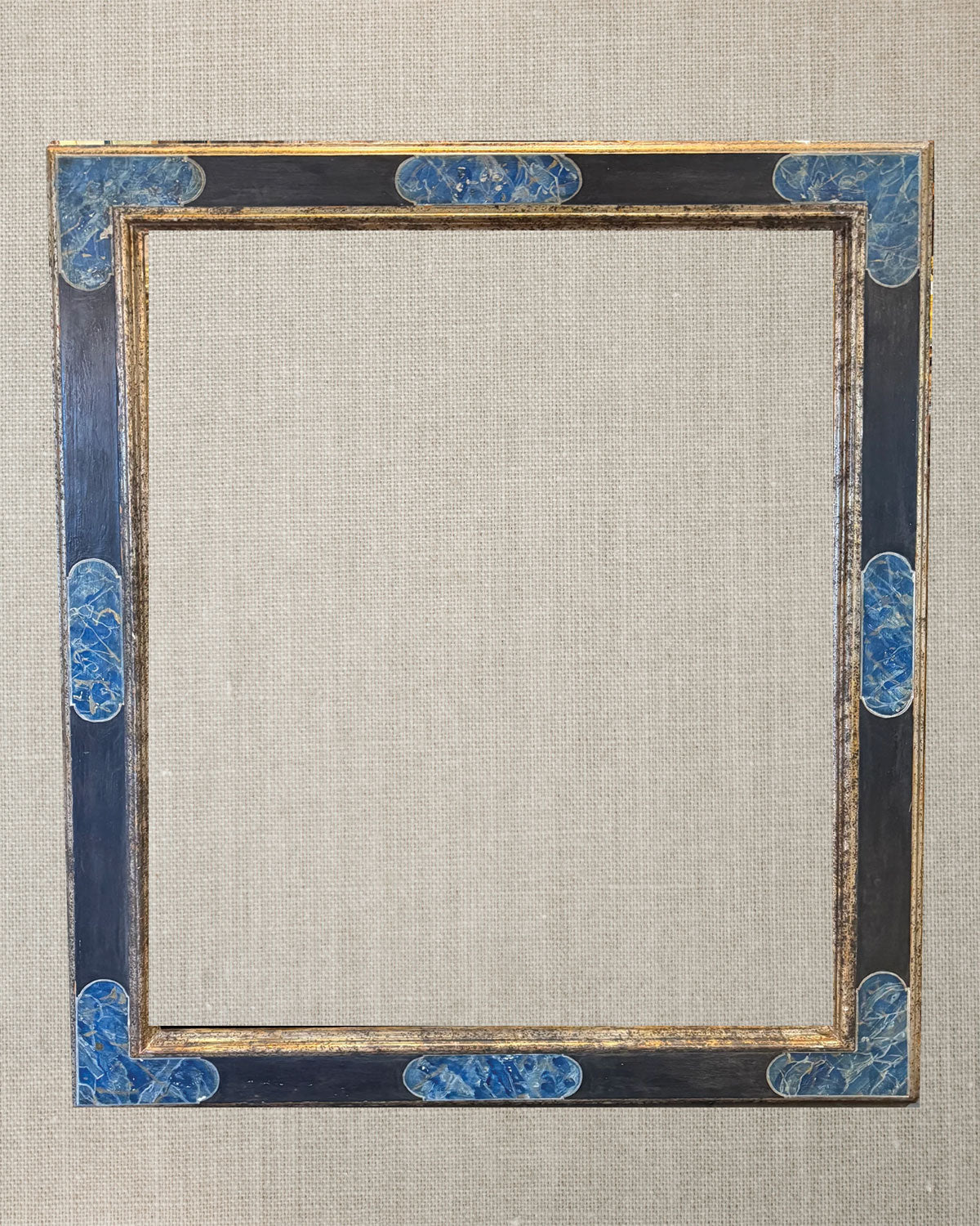 Italian Blue Painted Frame c1860