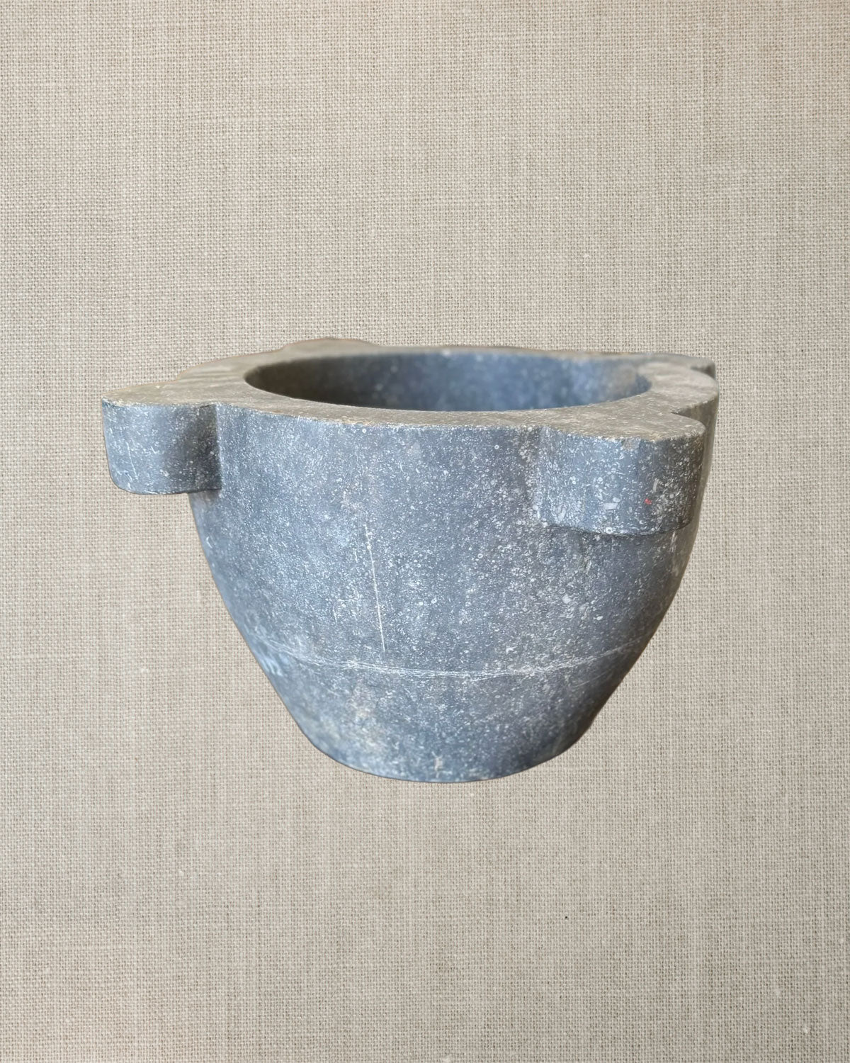 Italian Gray Marble Mortar - Large