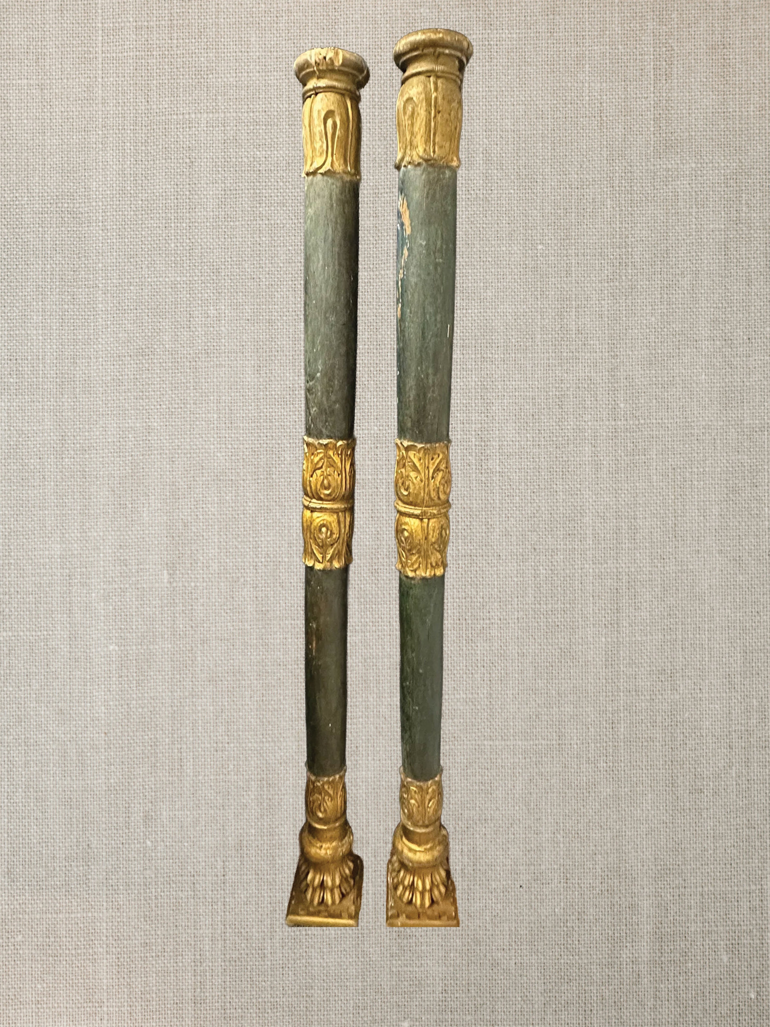 Italian Painted Column c1800 - EACH