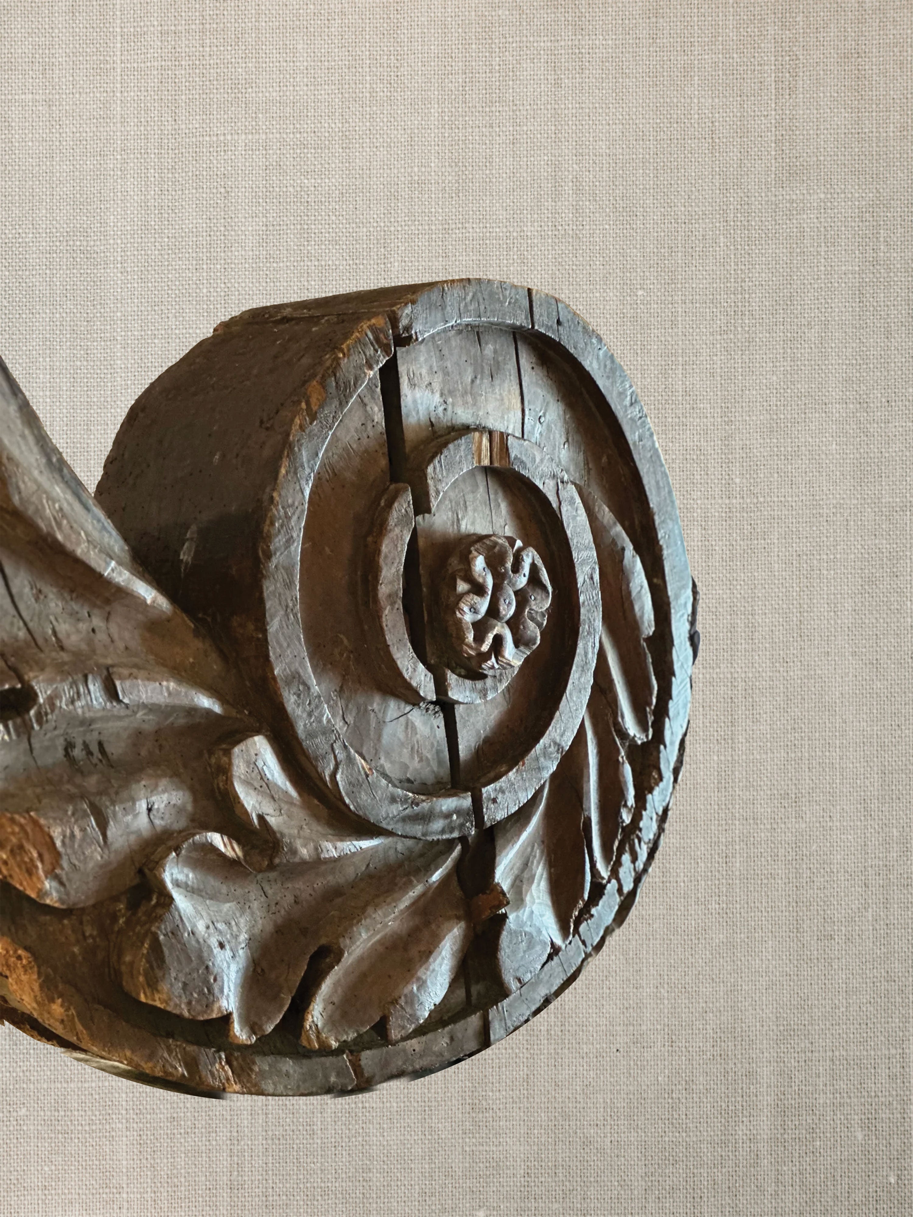 Large French Architectural Wood Carving c1860