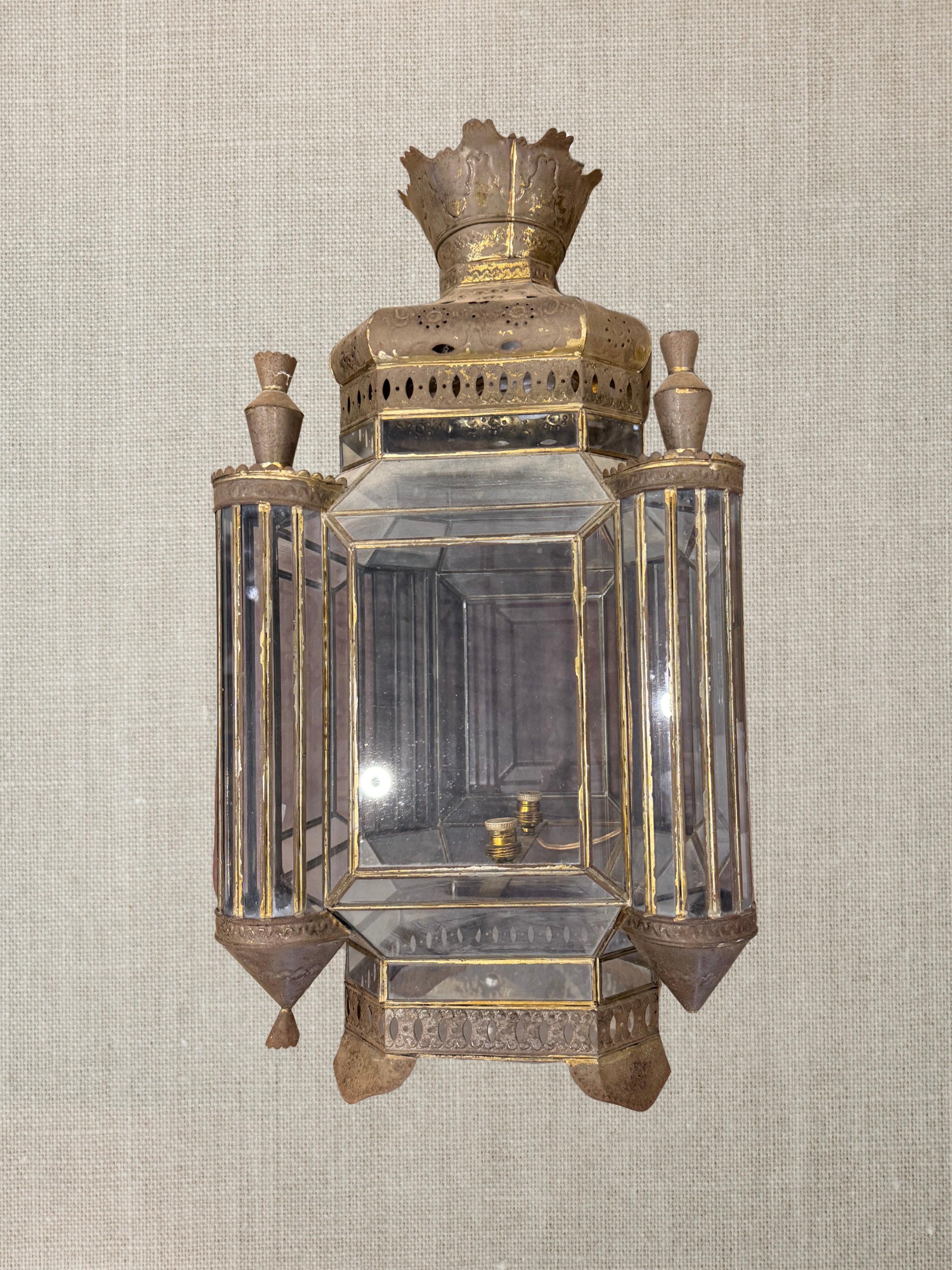 Metal Lantern - 1960s