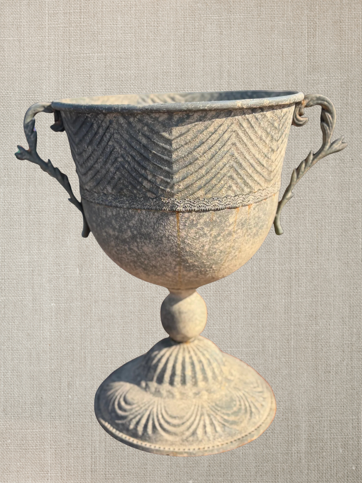Metal Urns With Acanthus Leaf Arms - France