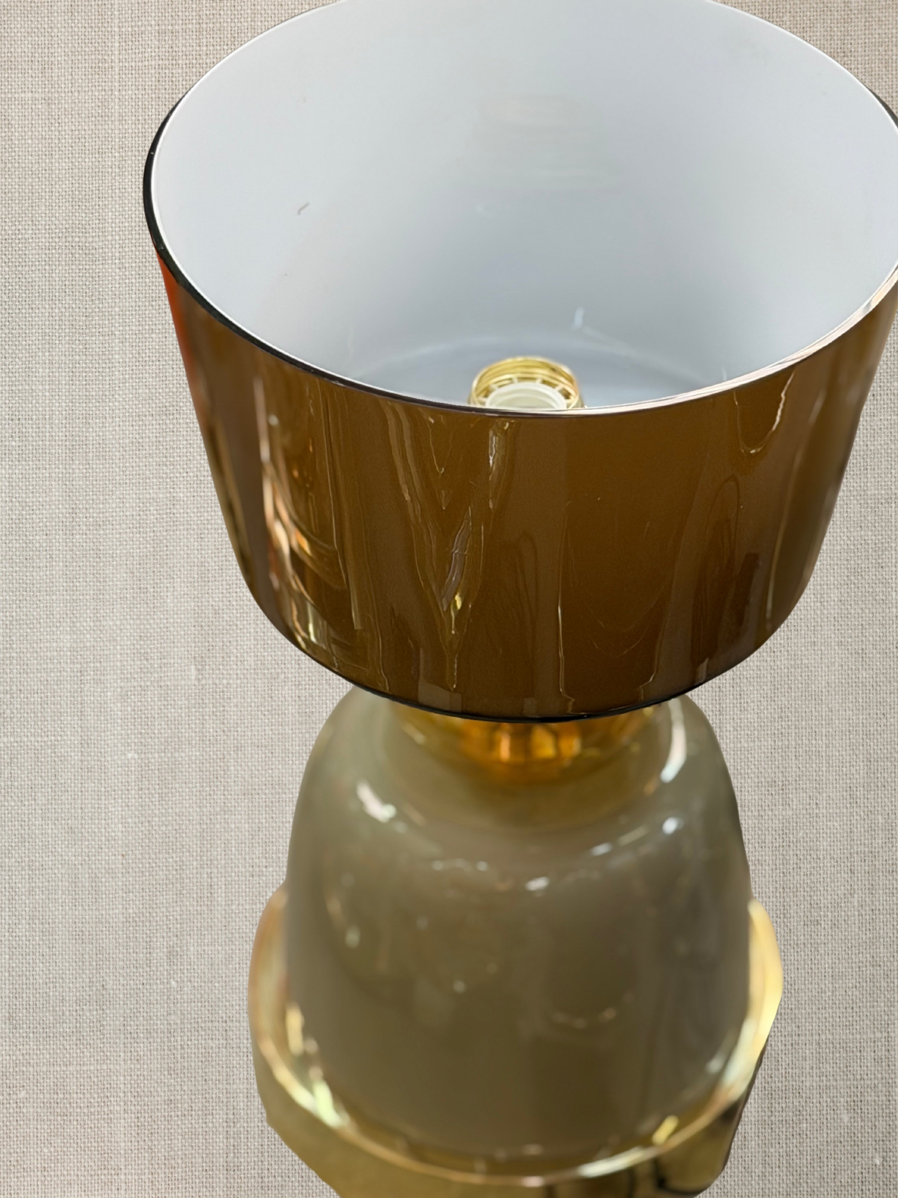 Murano Glass Lamps - Pair