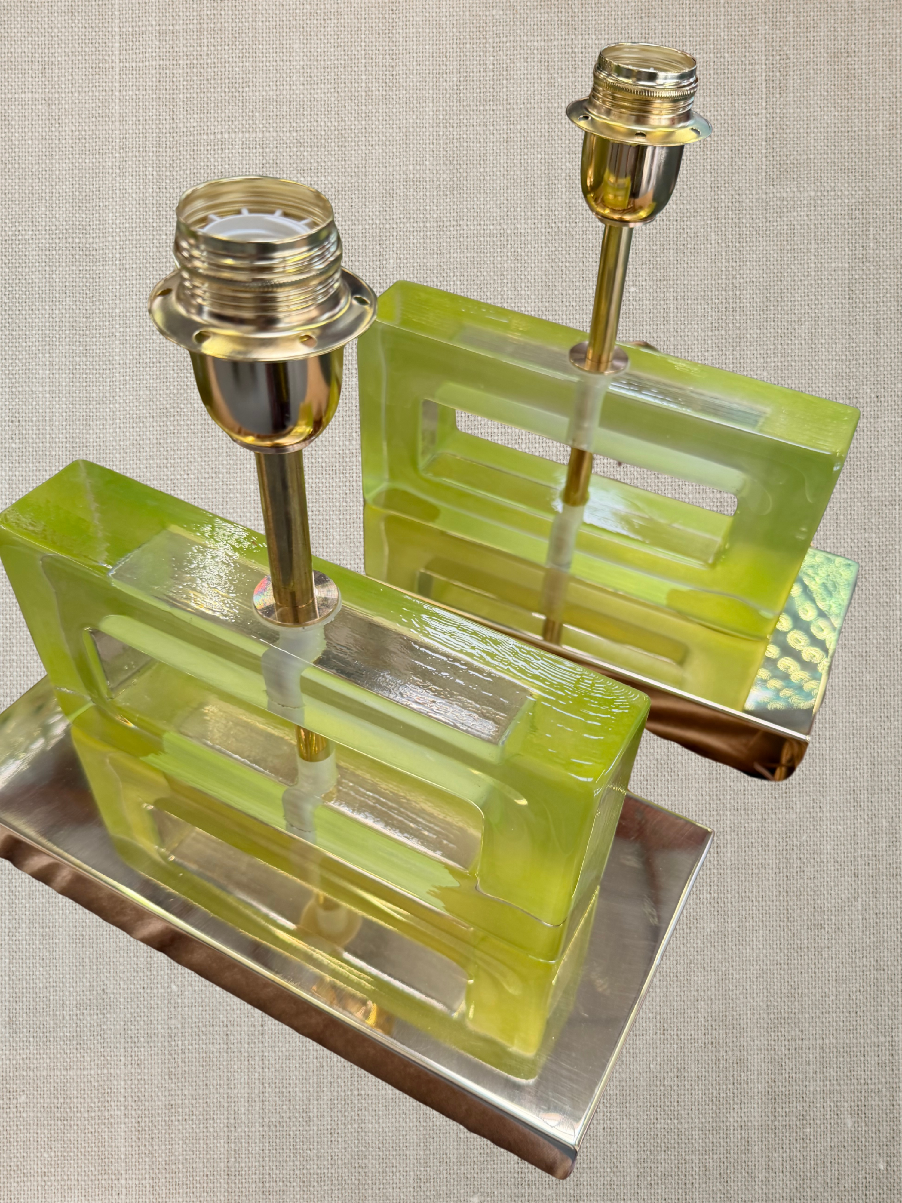 Murano Glass Petit Lamp - Citron