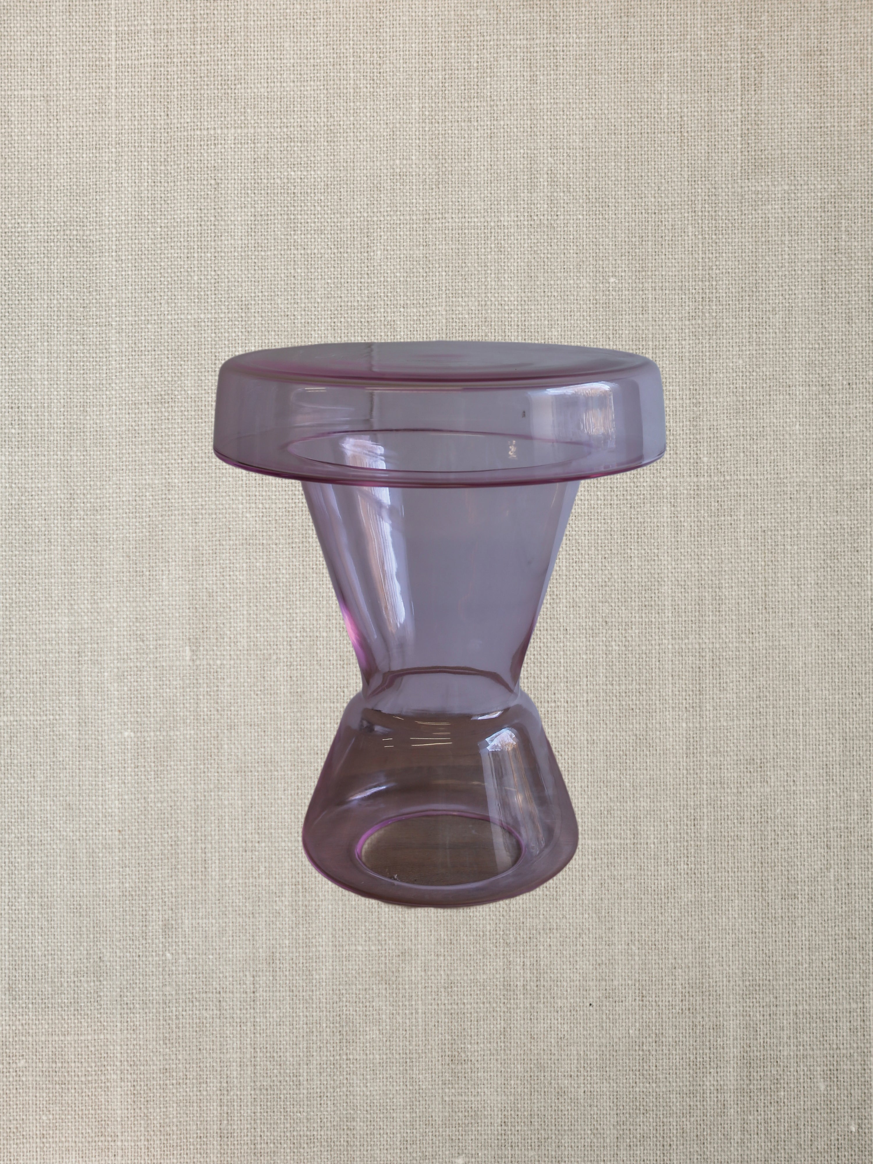 Murano Glass Stool - Blush