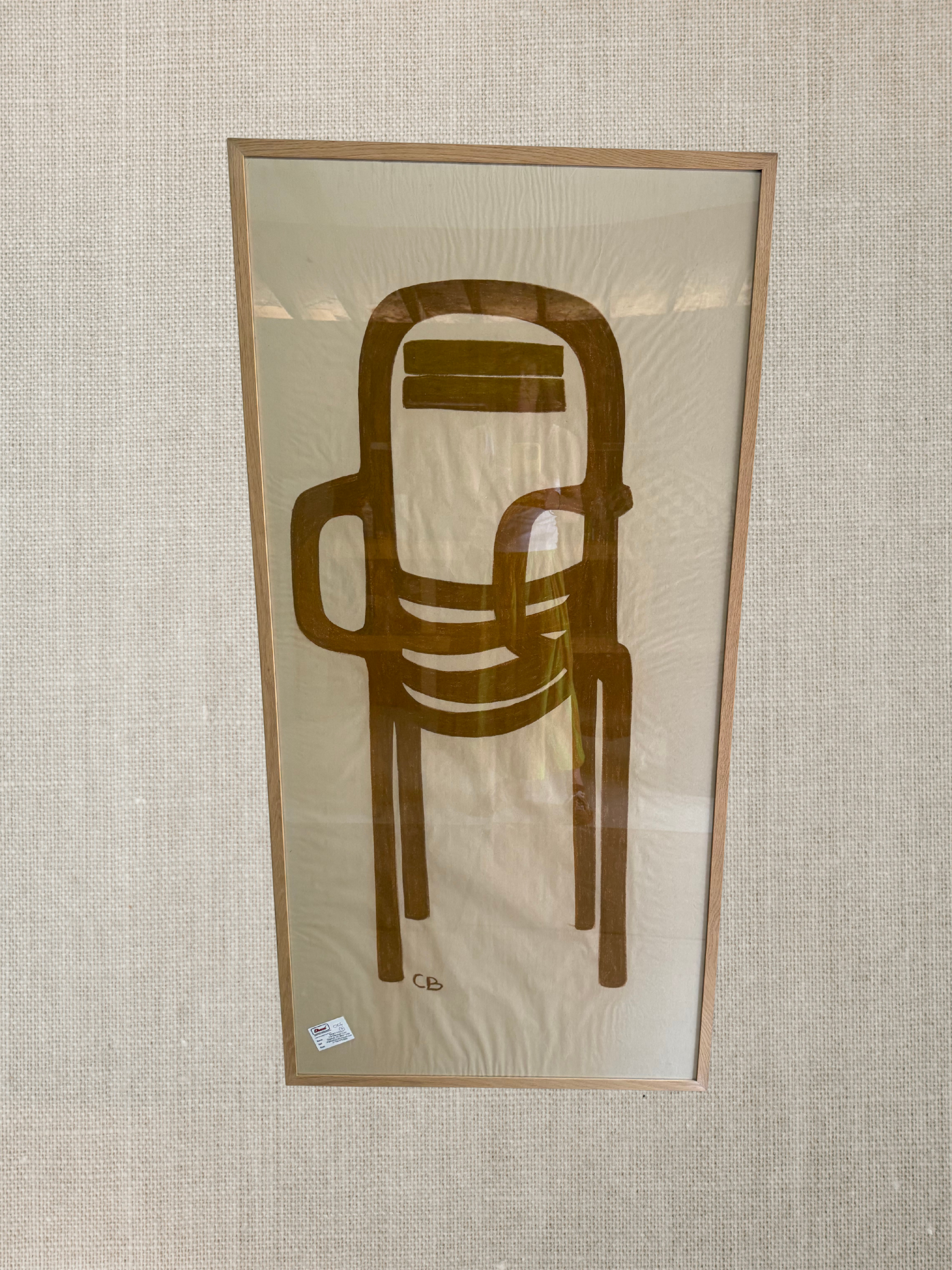 Oil On Canvas Contemporary Painting - Rust
