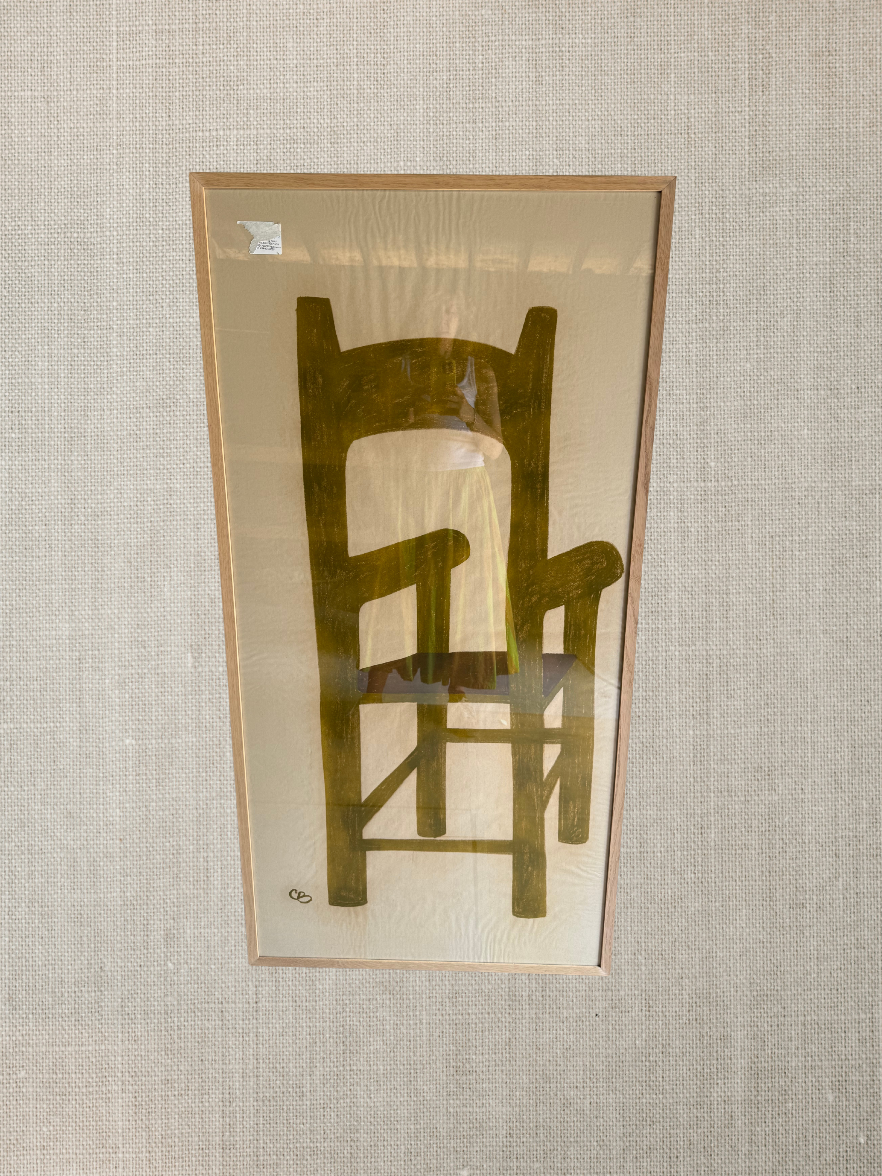 Oil On Canvas French Contemporary Painting - Arm Chair