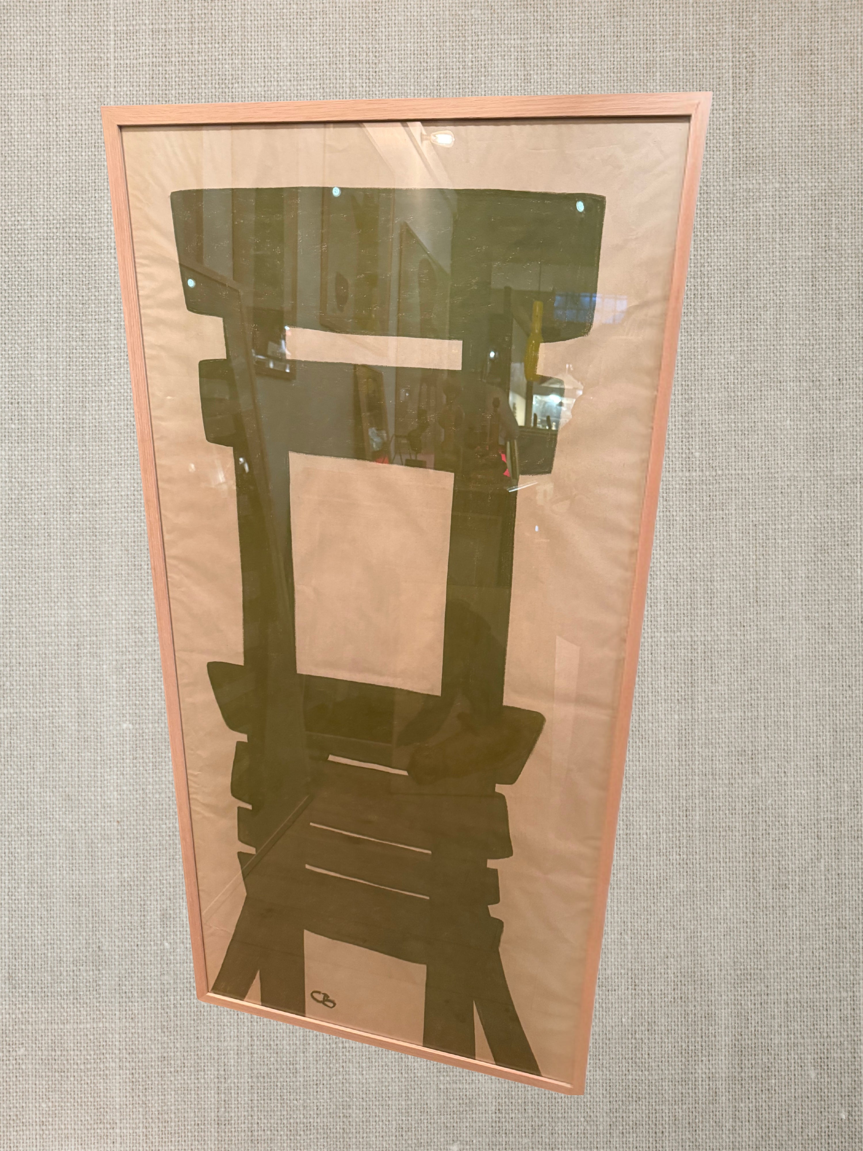 Oil On Canvas French Contemporary Painting - Folding Chair