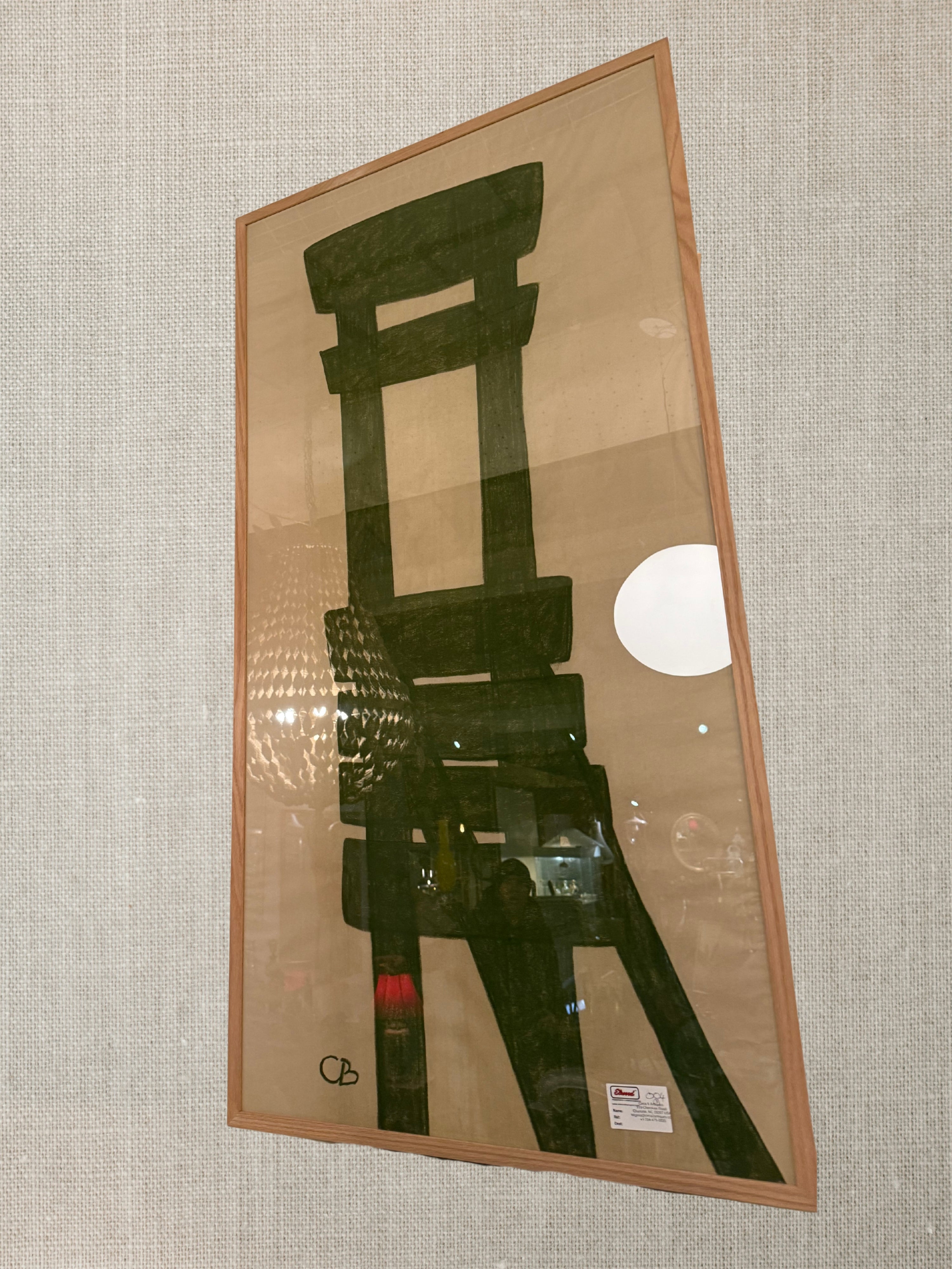 Oil On Canvas French Contemporary Painting - Wide Leg