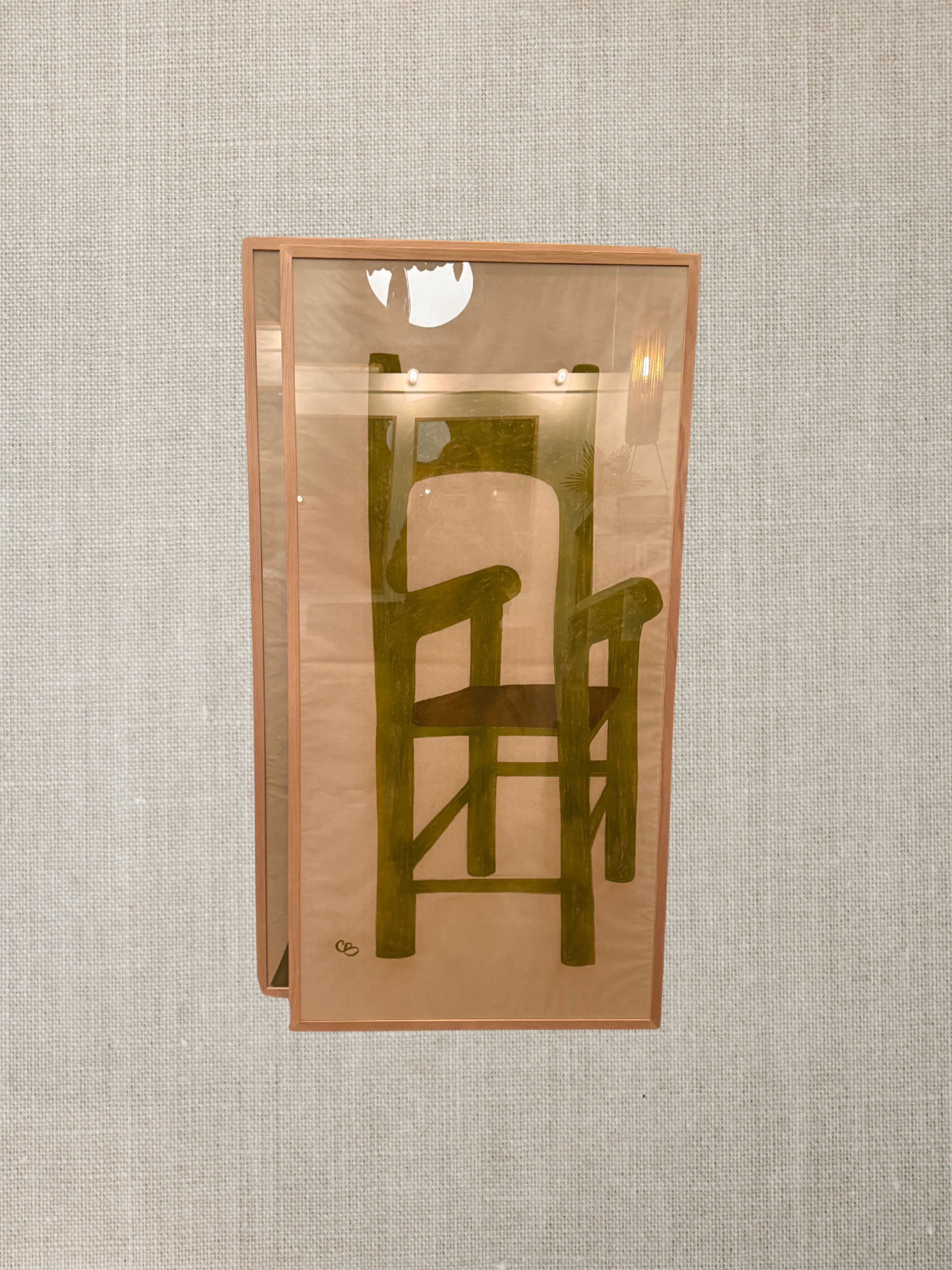 Oil On Canvas French Contemporary Painting - Arm Chair